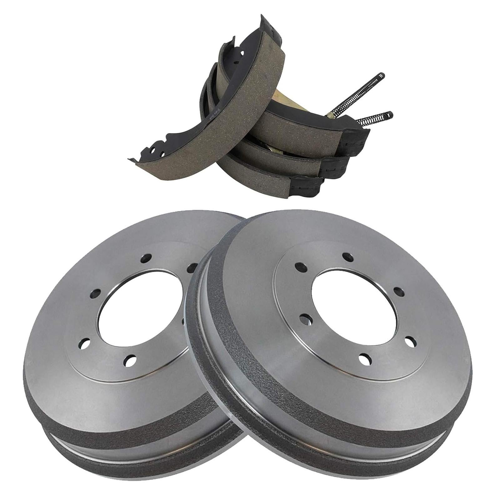 TRQ Rear Brake Drum & Shoe Kit Compatible with Colorado Canyon i-280 i-290 i-350 Pickup