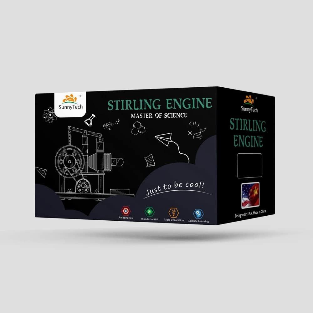 Motor Stirling de Aire Caliente Sunnytech SC02M - Juguete Educativo