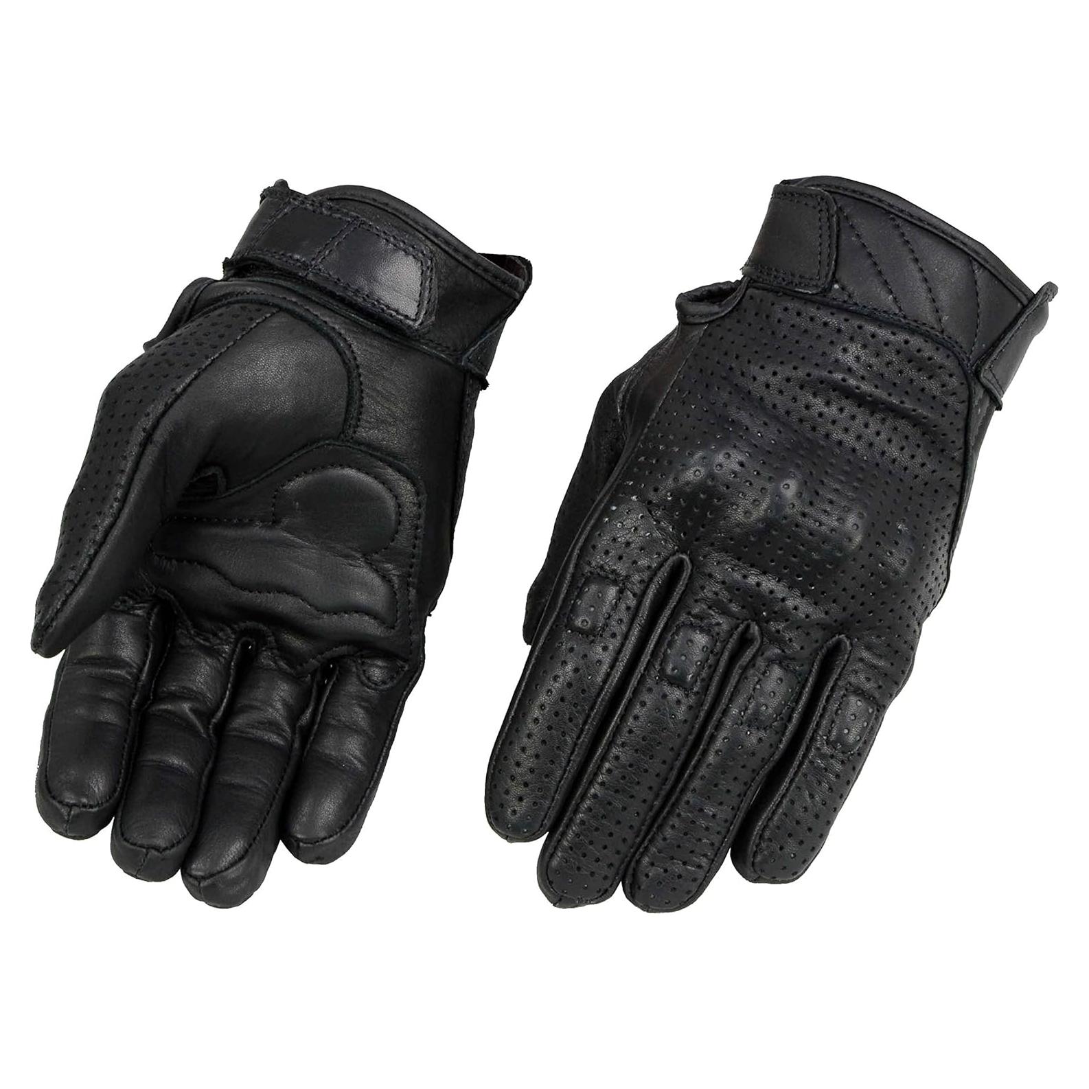 Guantes de Moto Milwaukee Leather MG7500 de Cuero con Gel 3X