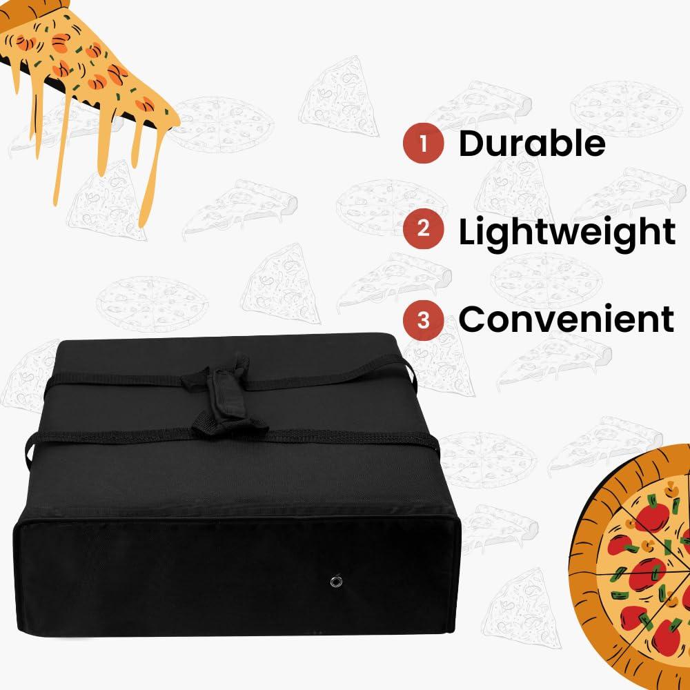 Bolsa de Pizza Aislada TOGETRUE 50.8x50.8x15.2 cm Negra