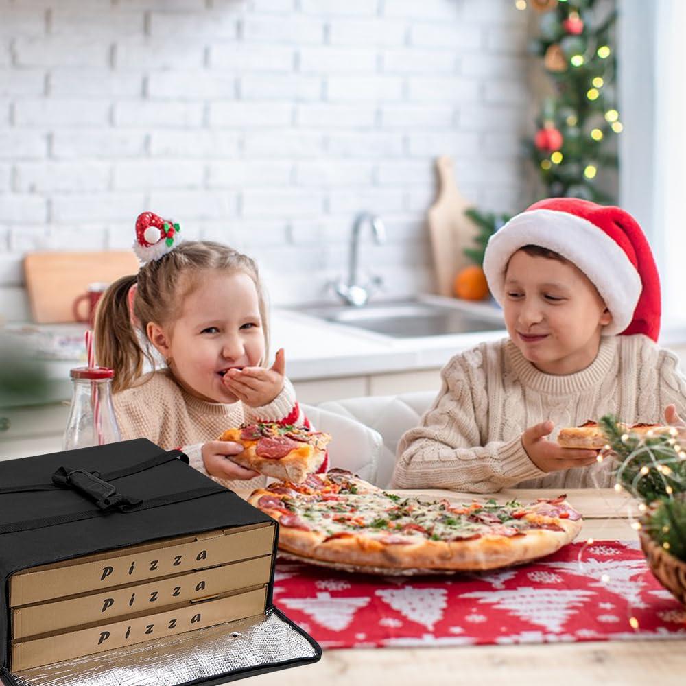 Bolsa de Pizza Aislada TOGETRUE 50.8x50.8x15.2 cm Negra