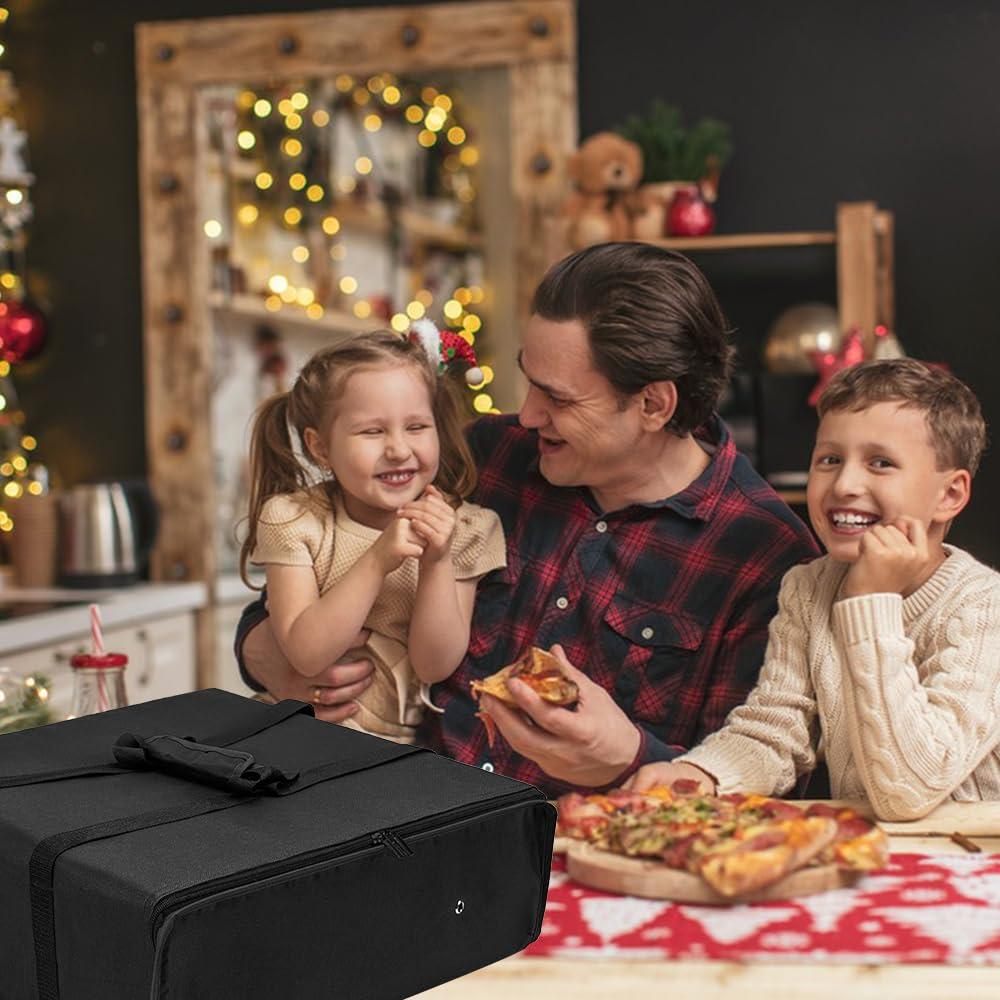 Bolsa de Pizza Aislada TOGETRUE 50.8x50.8x15.2 cm Negra