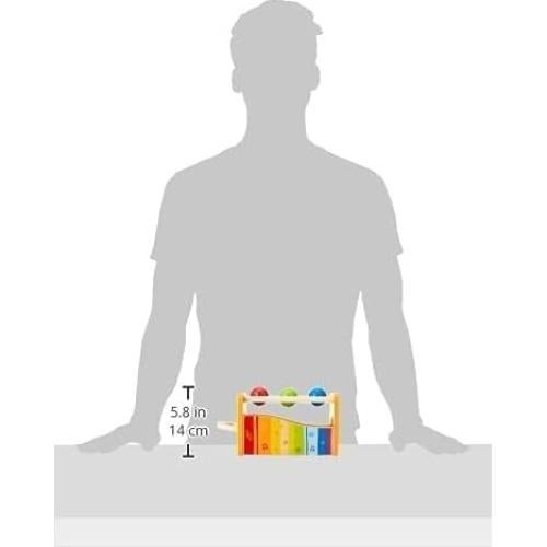 Banco de Golpes Hape con Xilófono Amarillo - Juguete Musical