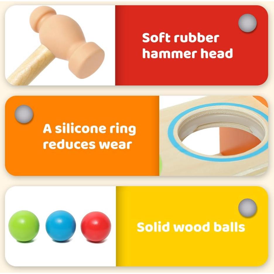 Banco de Golpes Hape con Xilófono Amarillo - Juguete Musical