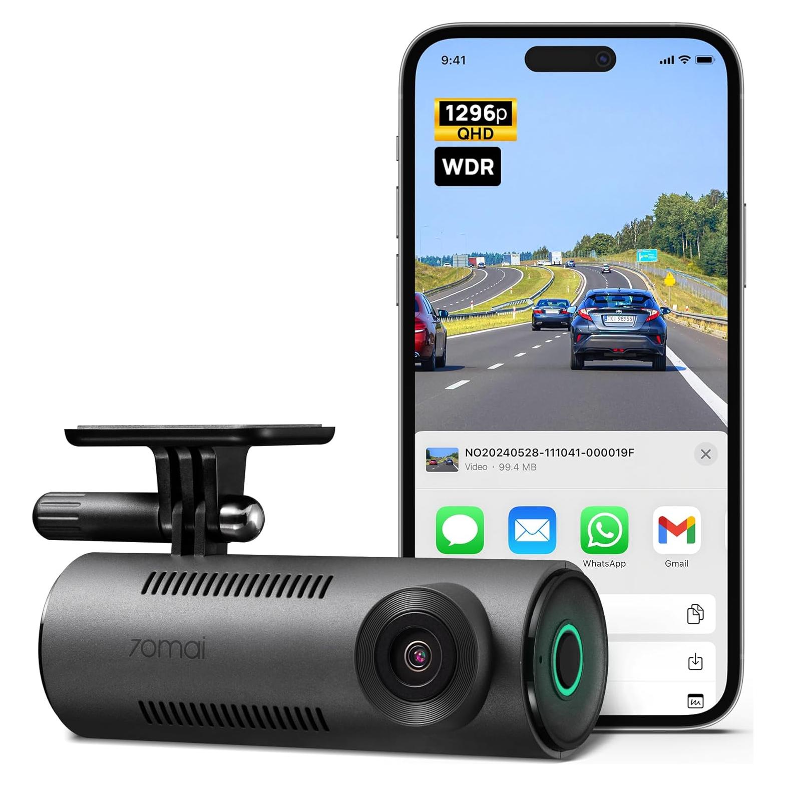 Cámara Dash 70mai M310 1296P QHD con WiFi y WDR