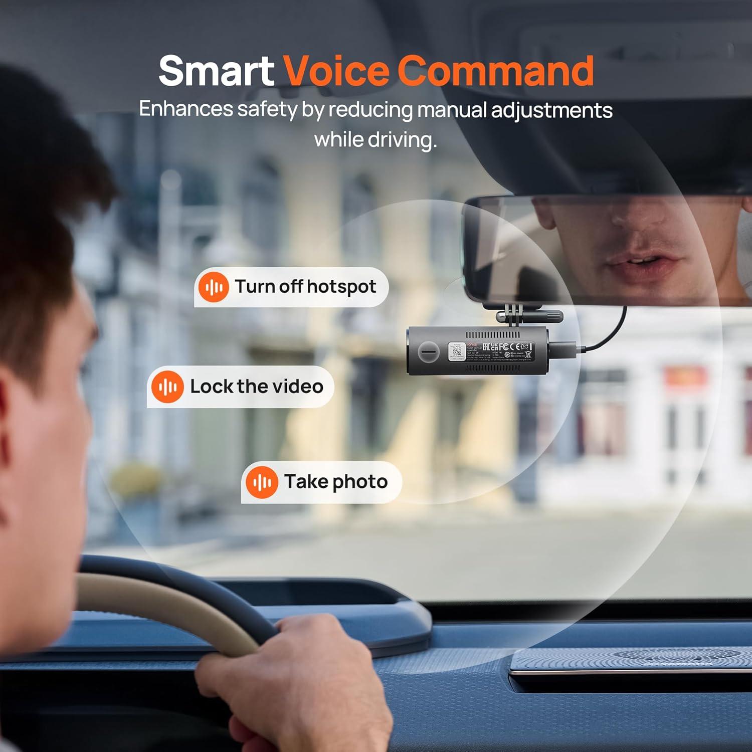 Cámara Dash 70mai M310 1296P QHD con WiFi y WDR