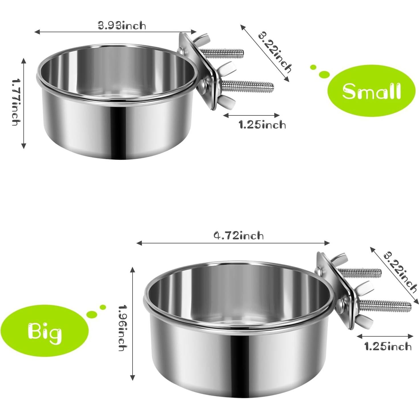 Comedero y Bebedero Antideslizante Acero Inoxidable Yummy Sam