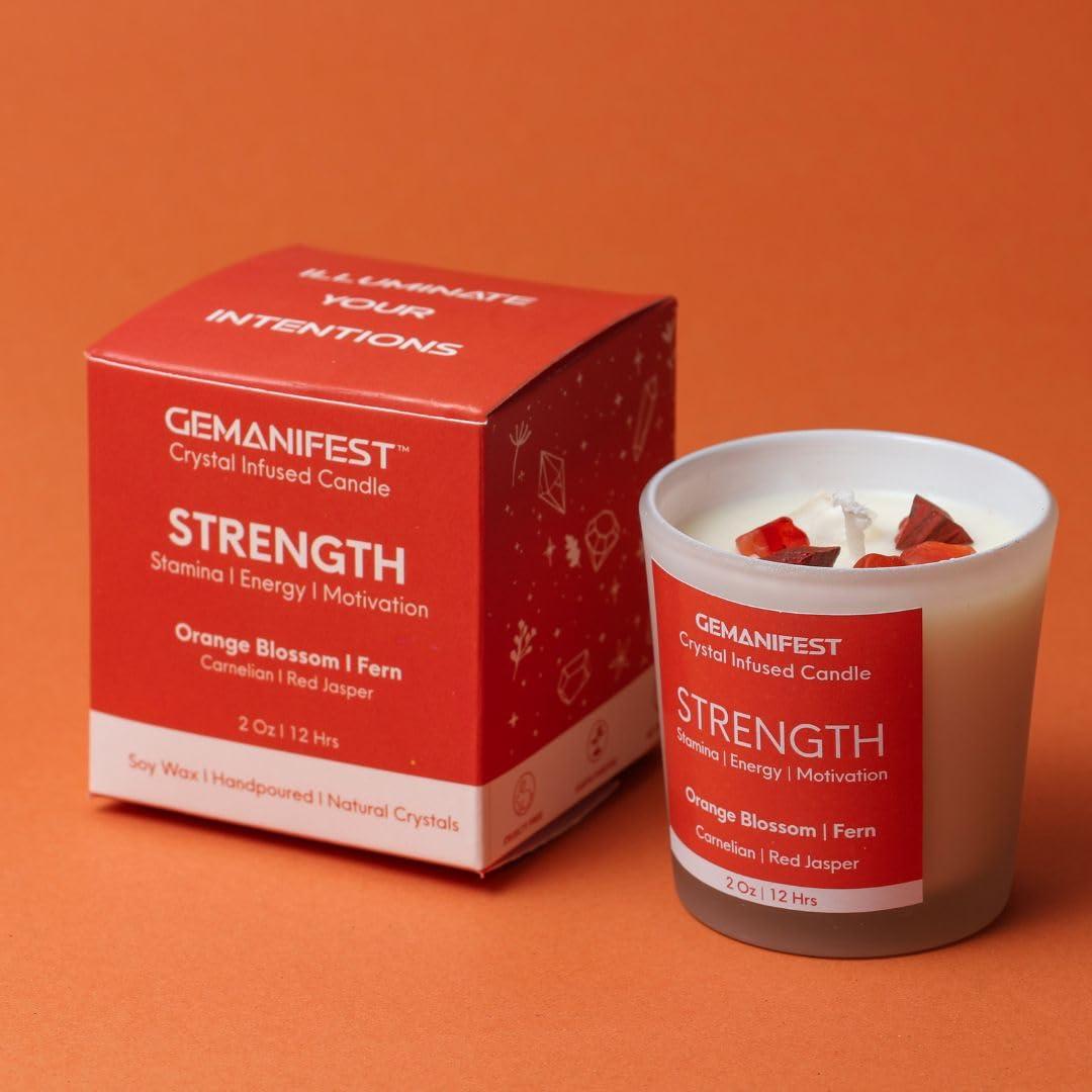 Vela de Cristal de Vigor con Cera de Soya y Aromas Naturales