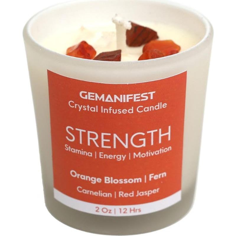 Vela de Cristal de Vigor con Cera de Soya y Aromas Naturales