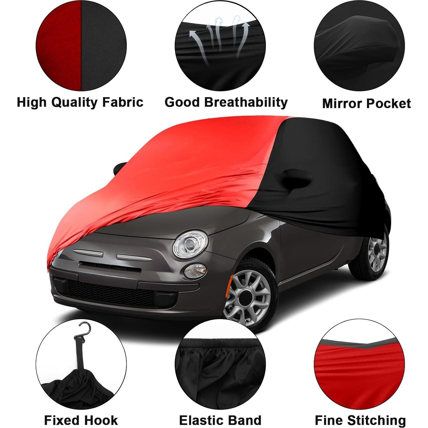 Funda de Coche Interior Sportuli 2007-2025 Fiat 500C Lujo