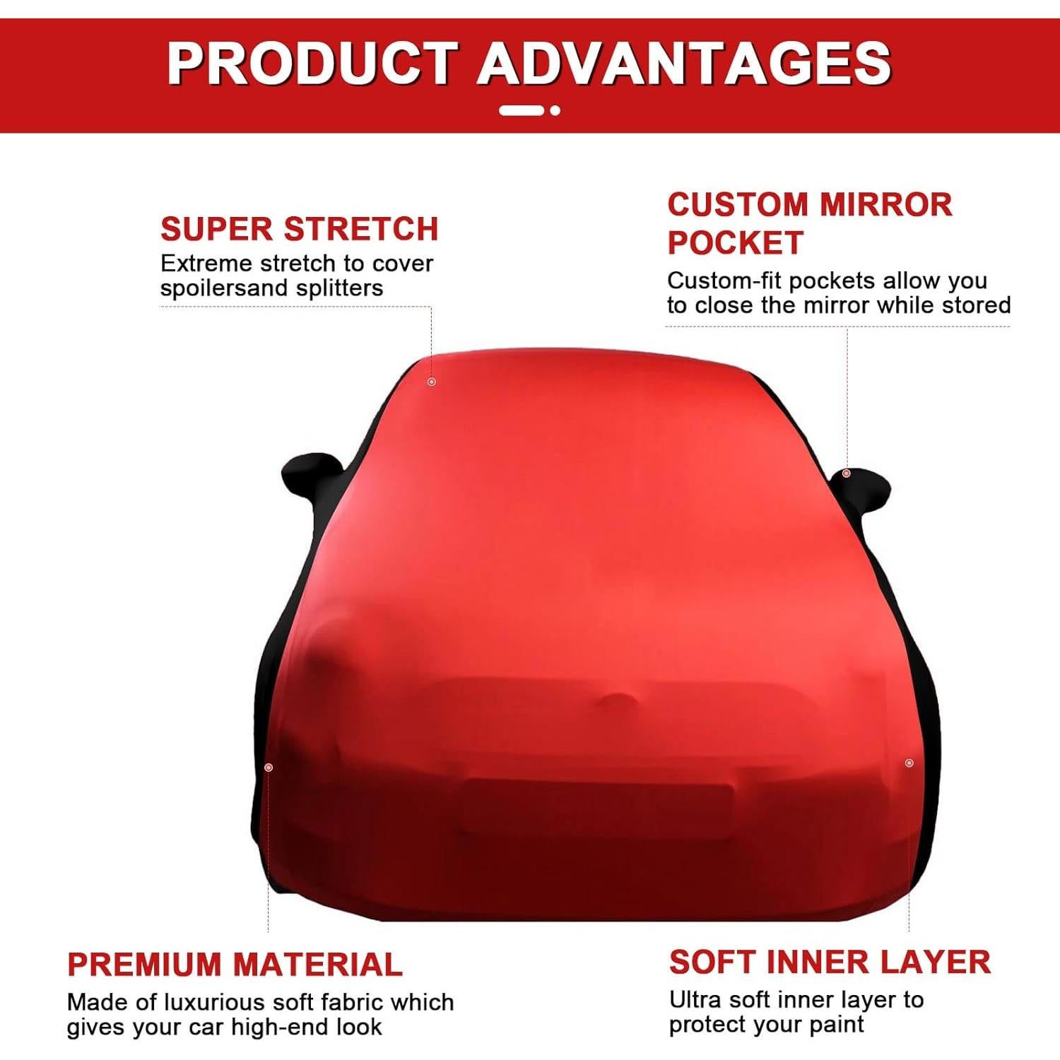 Funda de Coche Interior Sportuli 2007-2025 Fiat 500C Lujo