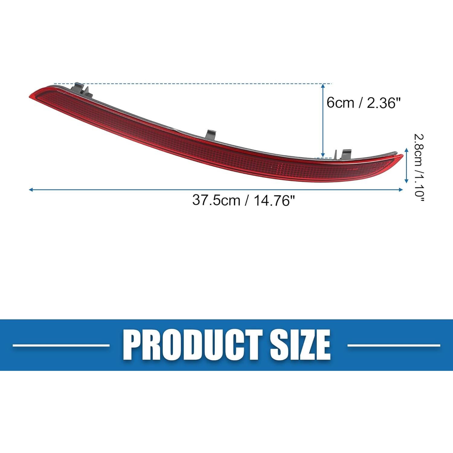 Luz Reflectora Parachoques Trasero A ABSOPRO Rojo Gris