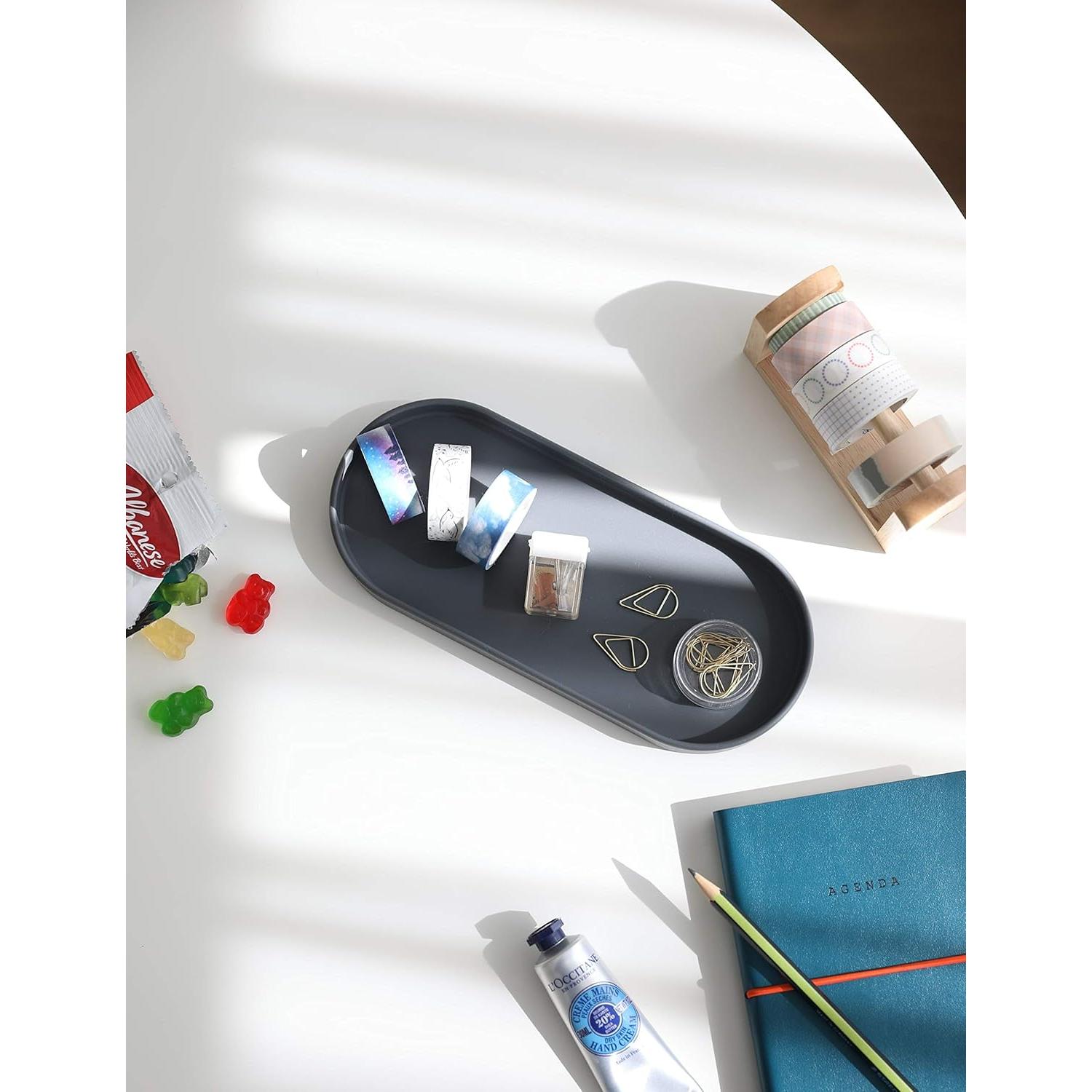 Bandeja Organizadora de Silicona Lazy K Gris 21.8x9.4cm