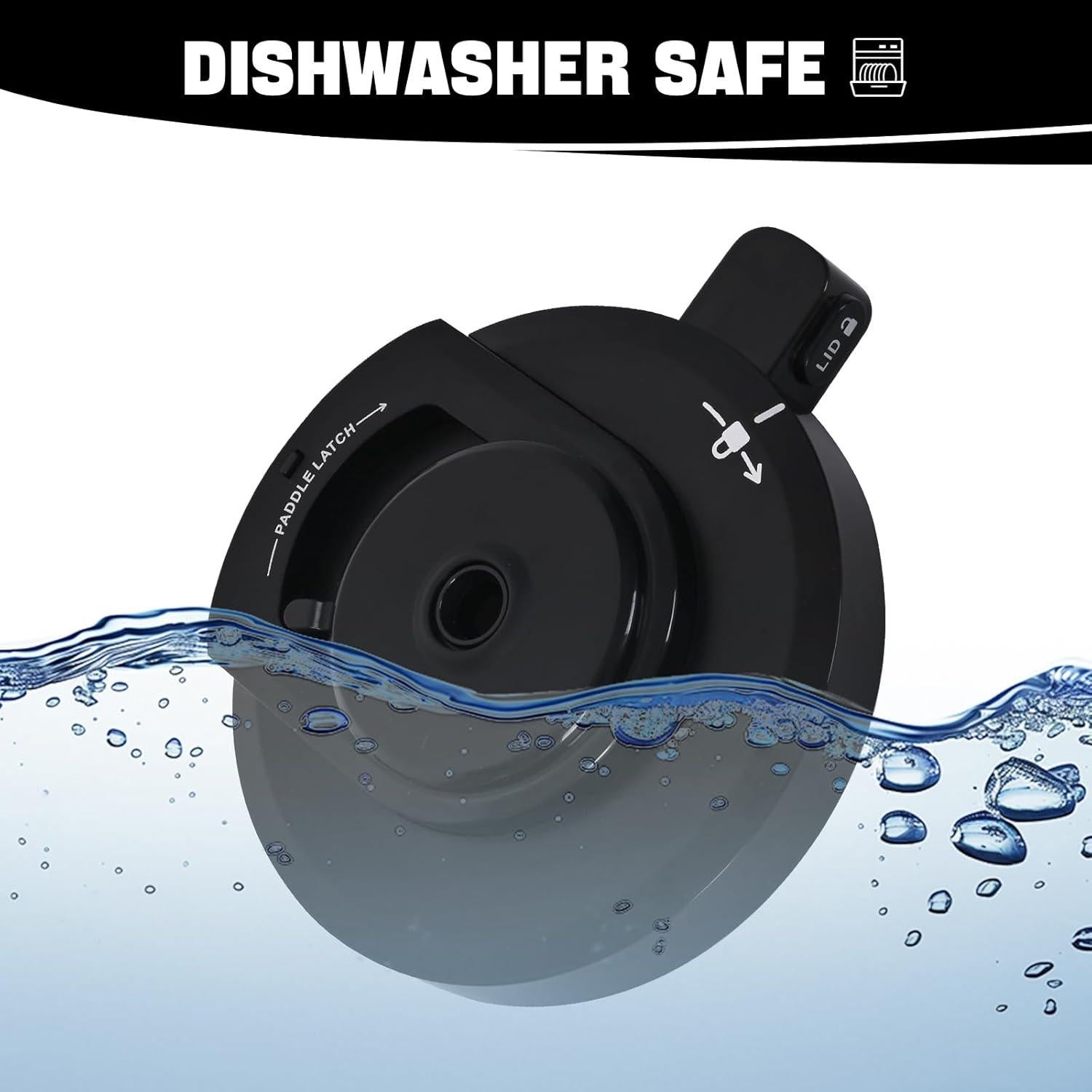 For NC301 Ice Cream Maker Outer Bowl Lid Compatible Ninja NC299AMZ/NC301/NC300/NC201/NC101 Series (NO Paddle),Ice Cream Maker Accessories,Replacement Ninja Outer Bowl Lid.