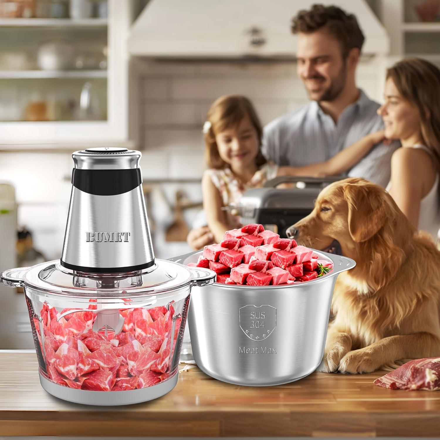 Procesador de Alimentos BUMET 500W 2L 8Tazas Acero Inoxidable