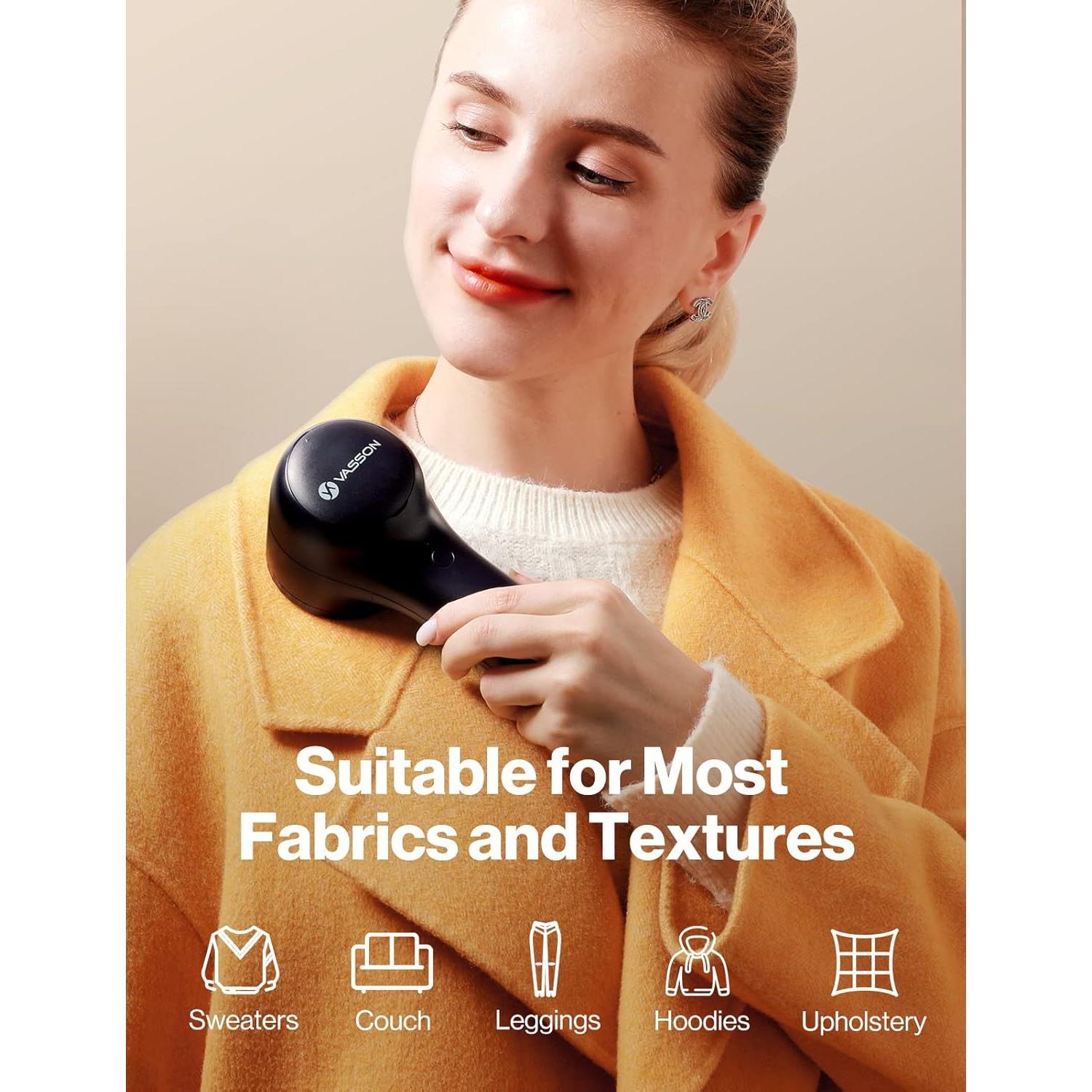 Quitapelusas Eléctrico VASSON Recargable 2500mAh Negro