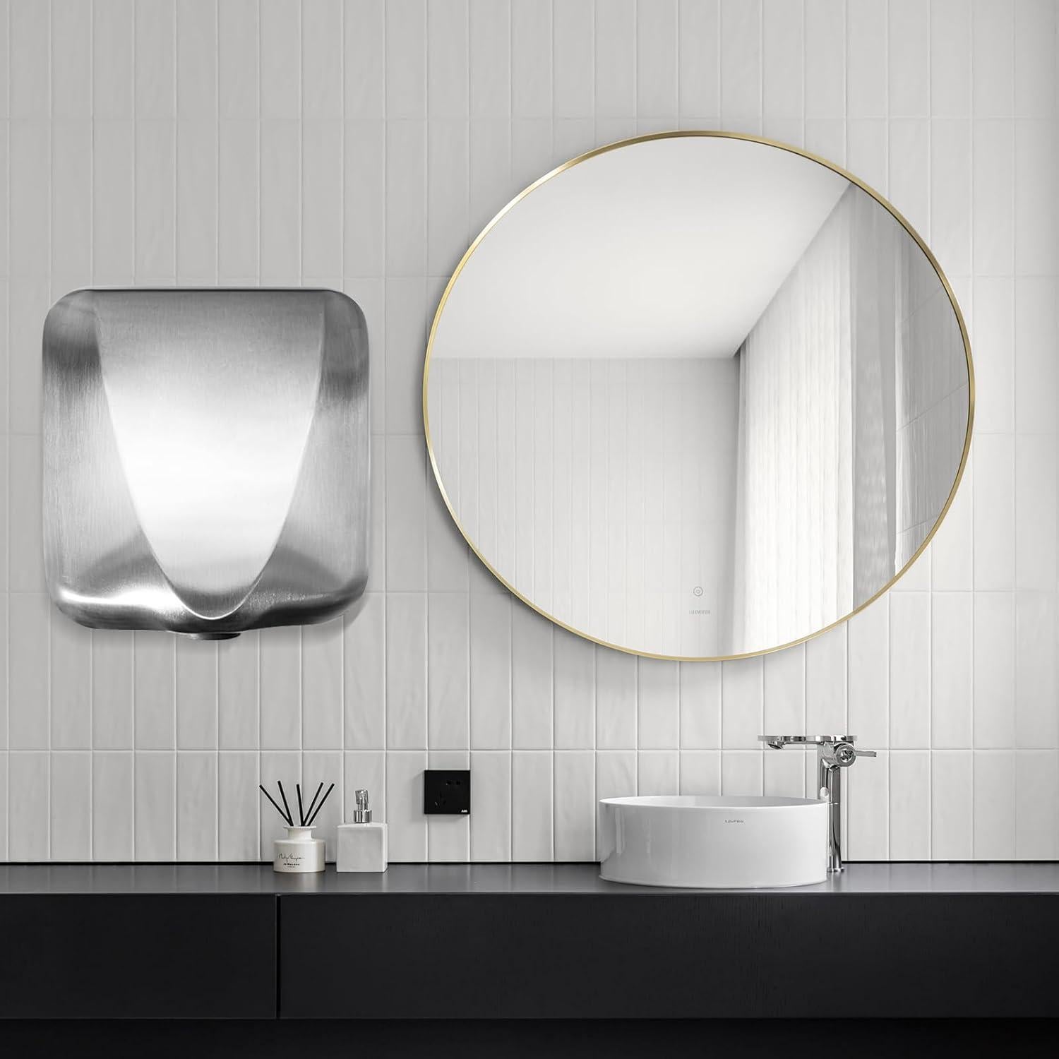 Secador de manos automático Afranti 1800W acero inoxidable