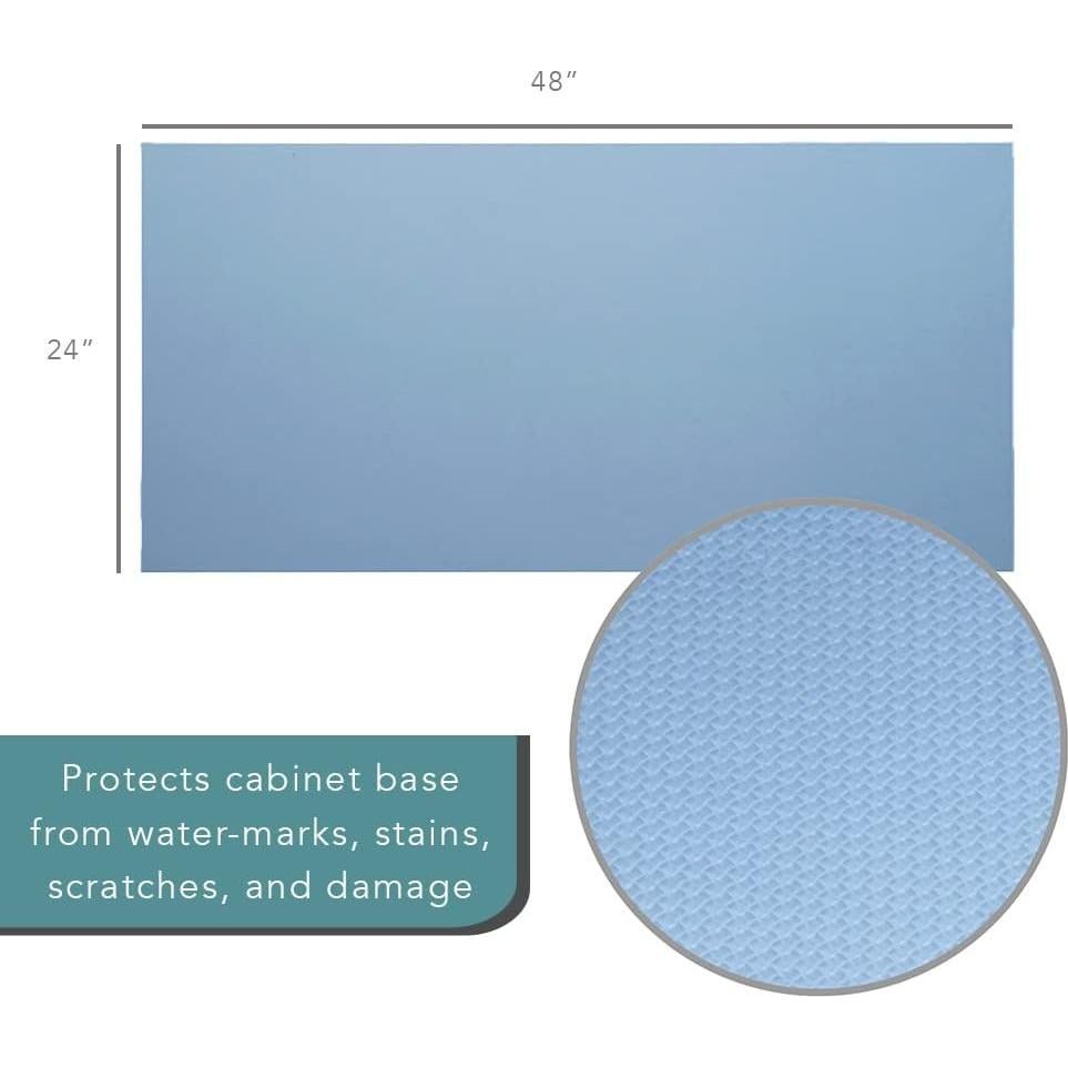 Tapete Impermeable Con-Tact 61x122 cm para Fregadero Azul