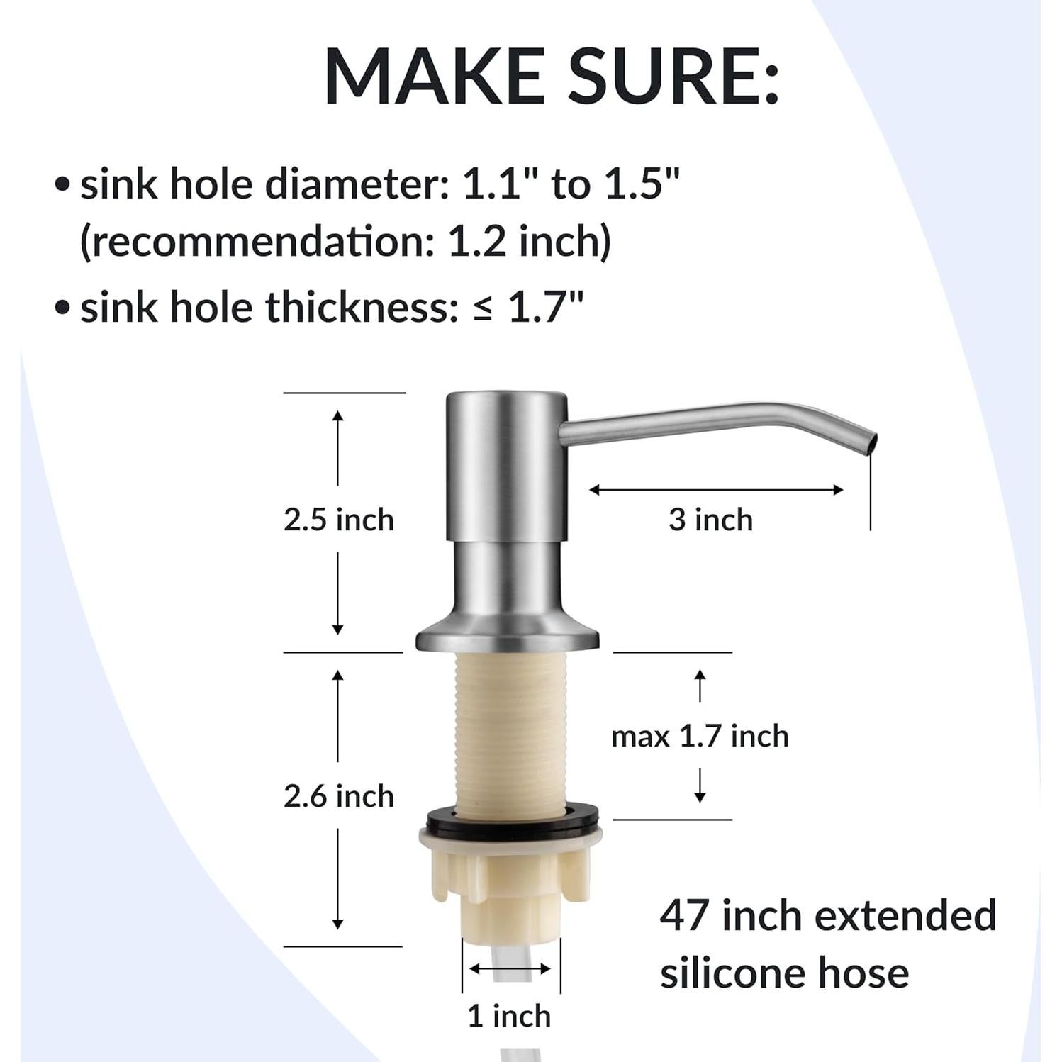 Dispensador de Jabón de Acero Inoxidable YOFOCOO 500ml