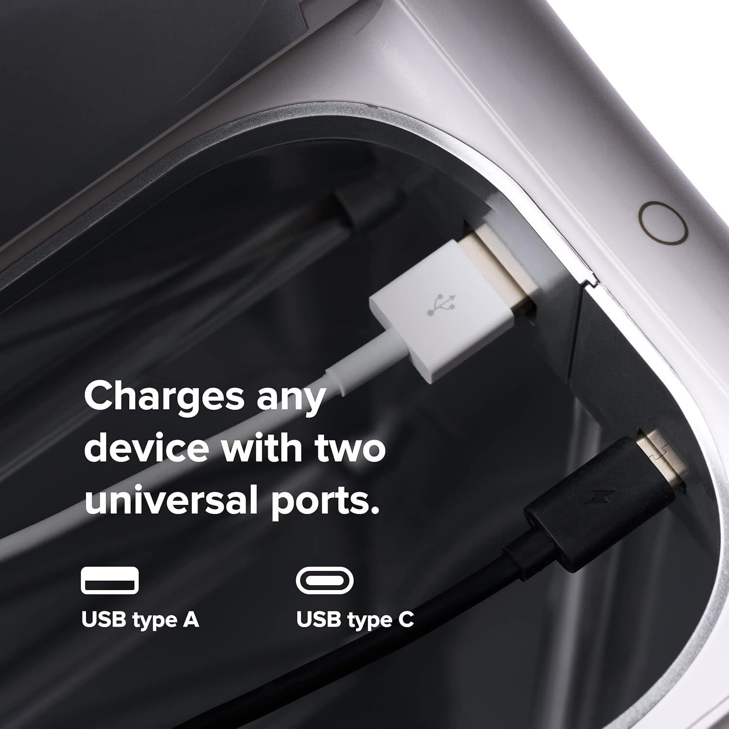 Desinfectante UV-C PhoneSoap XL Negro | Caja de Desinfección 360°