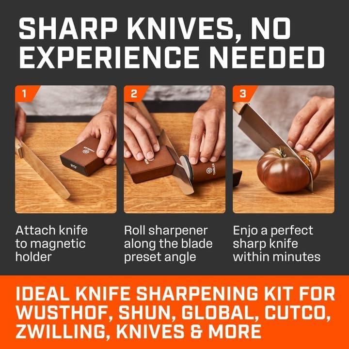 Juego de Afiladores de Cuchillos TUMBLER - Completo y Preciso