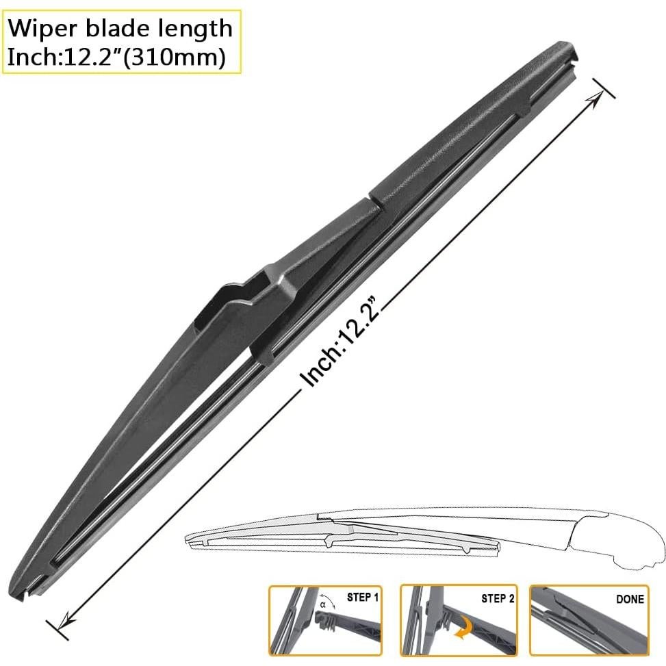 Limpiaparabrisas AUTOBOO 26"+16" + 12" para Toyota RAV4 y Mazda 5