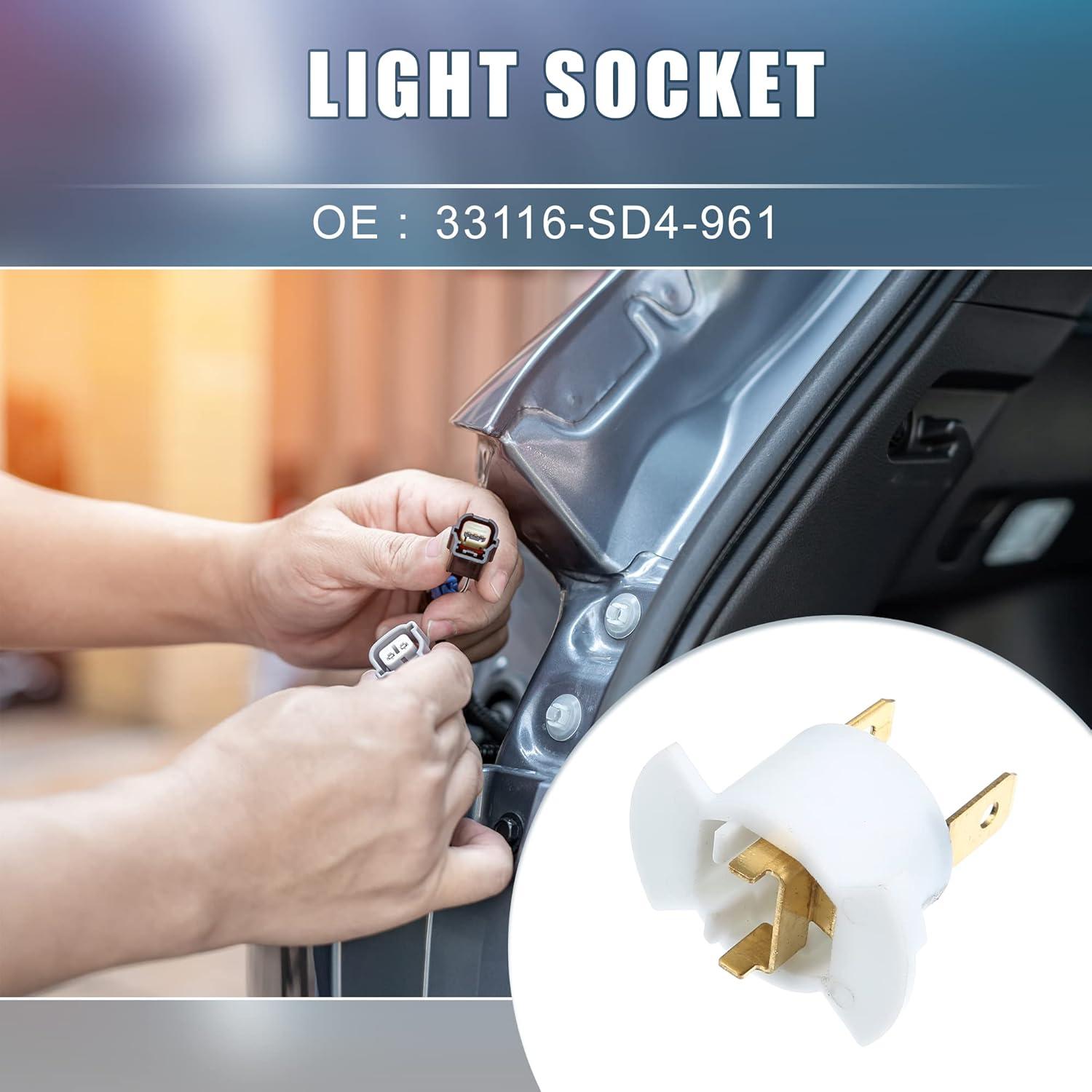 Adaptador de zócalo de bombilla A ABSOPRO para Honda CR-V 2005-2006