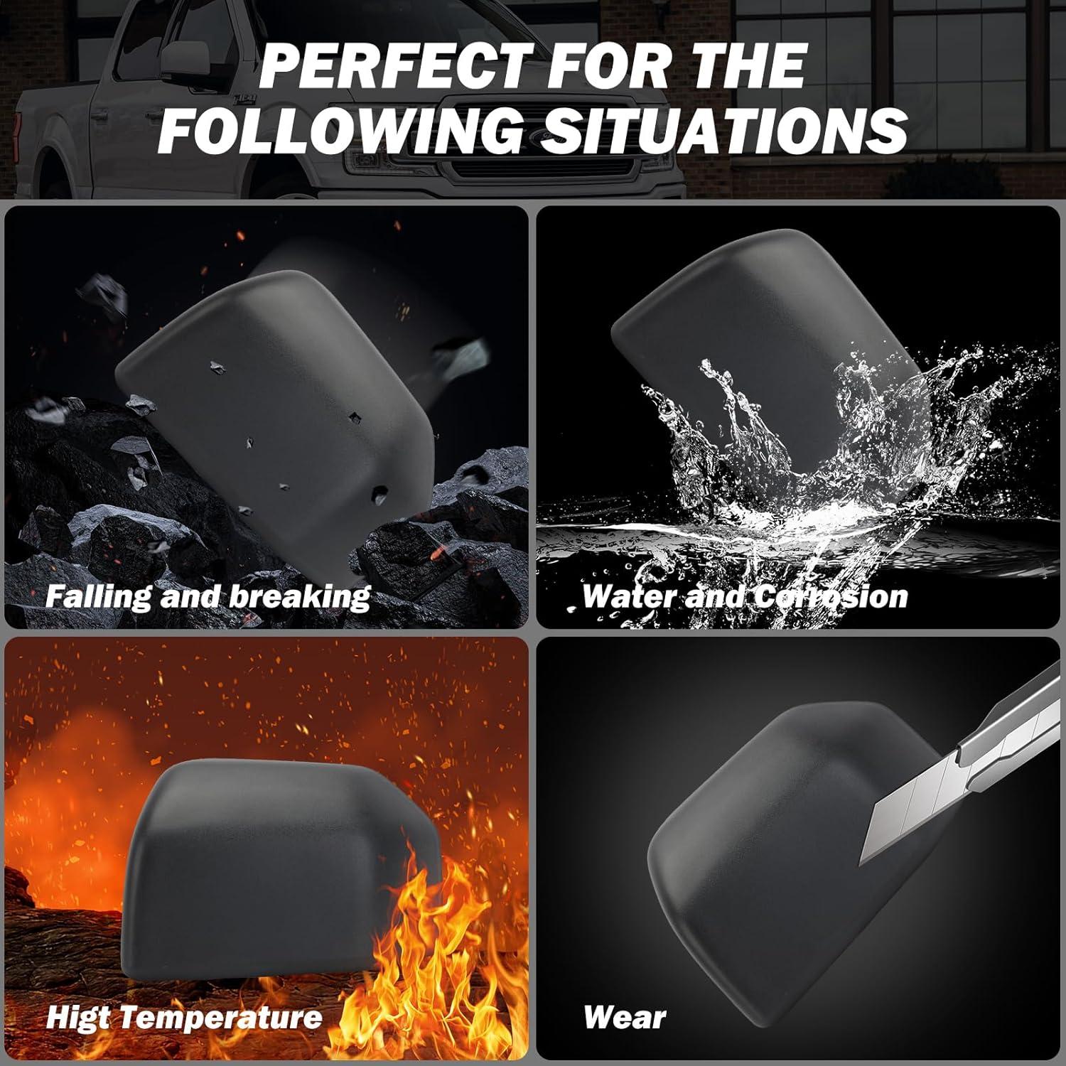 Tapa de Espejo Derecho MOFOAP para Ford F150 2015-2020 Negro