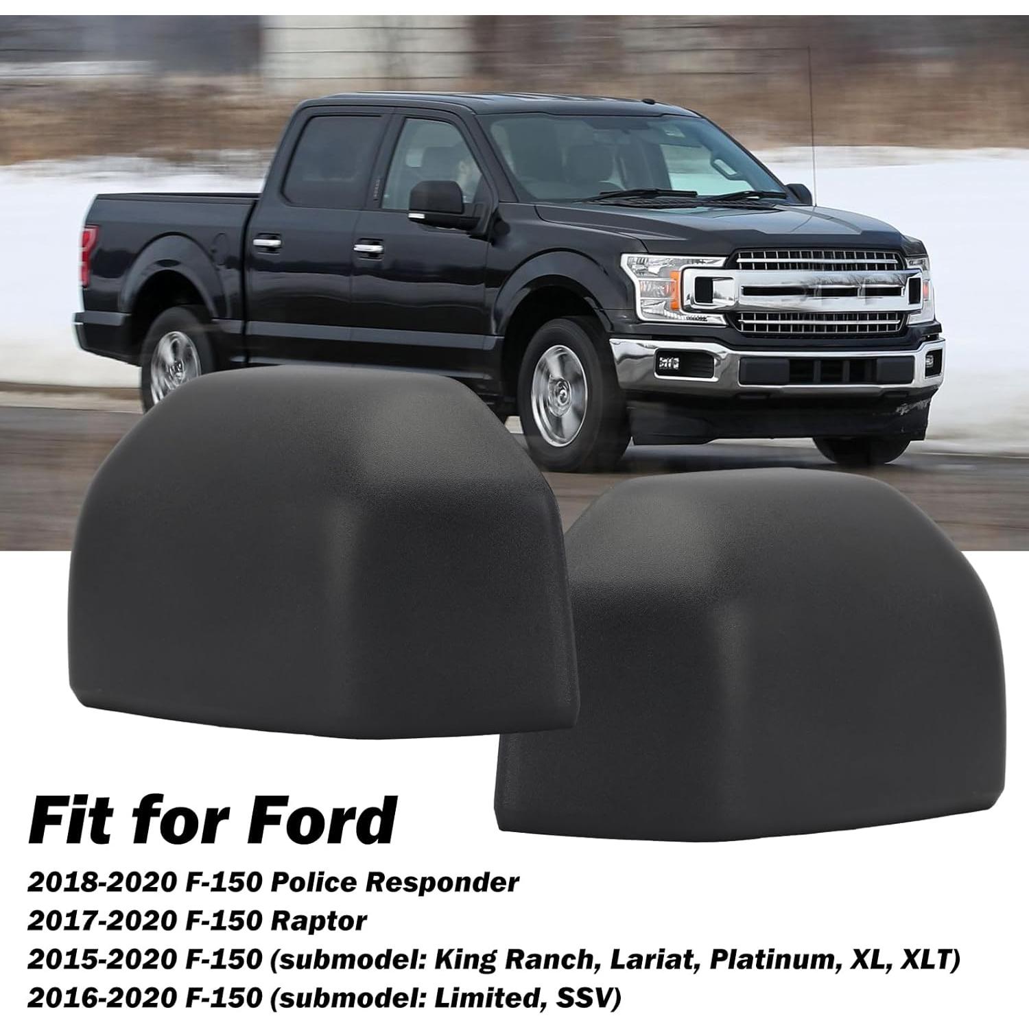 Tapa de Espejo Derecho MOFOAP para Ford F150 2015-2020 Negro