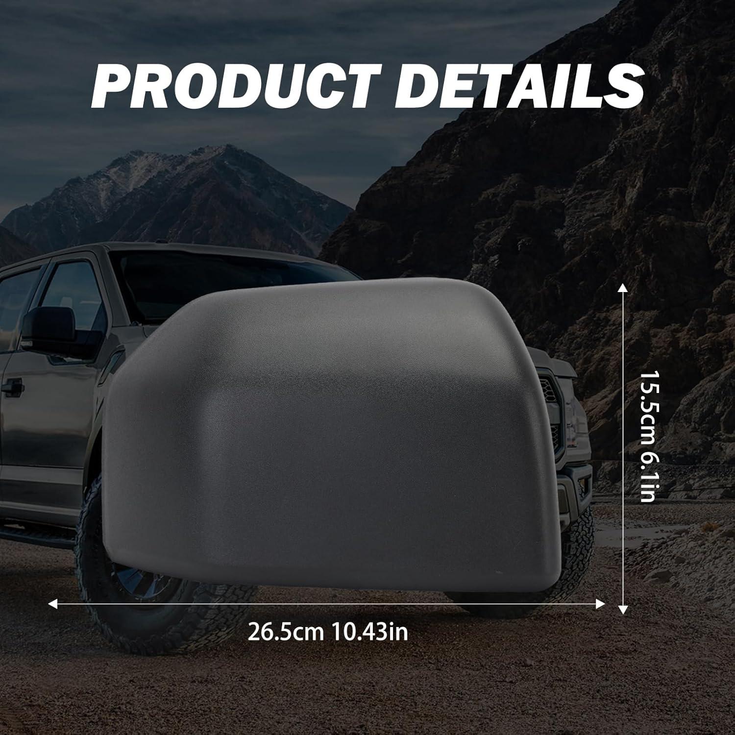 Tapa de Espejo Derecho MOFOAP para Ford F150 2015-2020 Negro