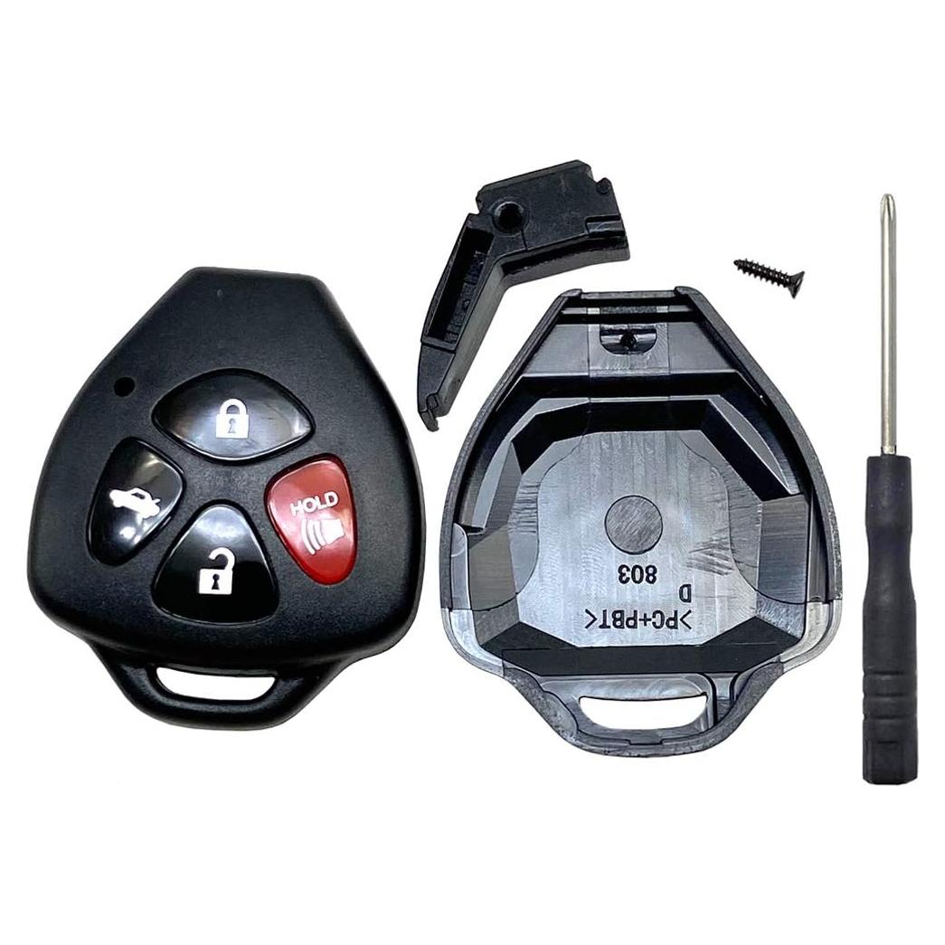 Carcasa de Llave Remota Toyota 4 Botones - Reemplazo