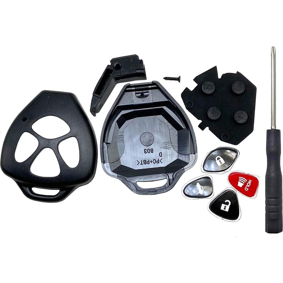 Carcasa de Llave Remota Toyota 4 Botones - Reemplazo