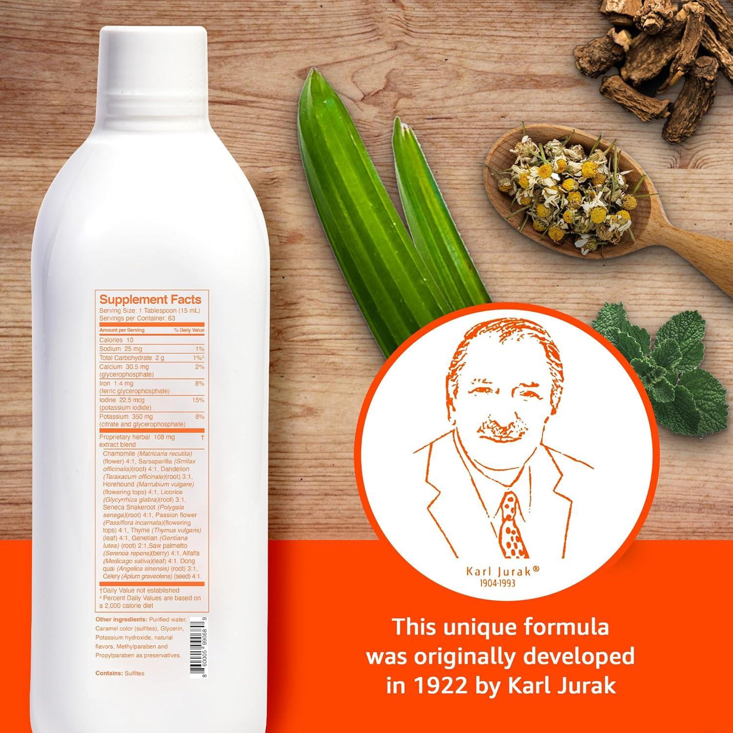 Univera km, Liquid Potassium Supports, Mineral Supplement - 32 fl oz (1PK), Body's pH Blood Balance, Original Karl Jurak fomula, Earthy Taste (30-Day Supply)