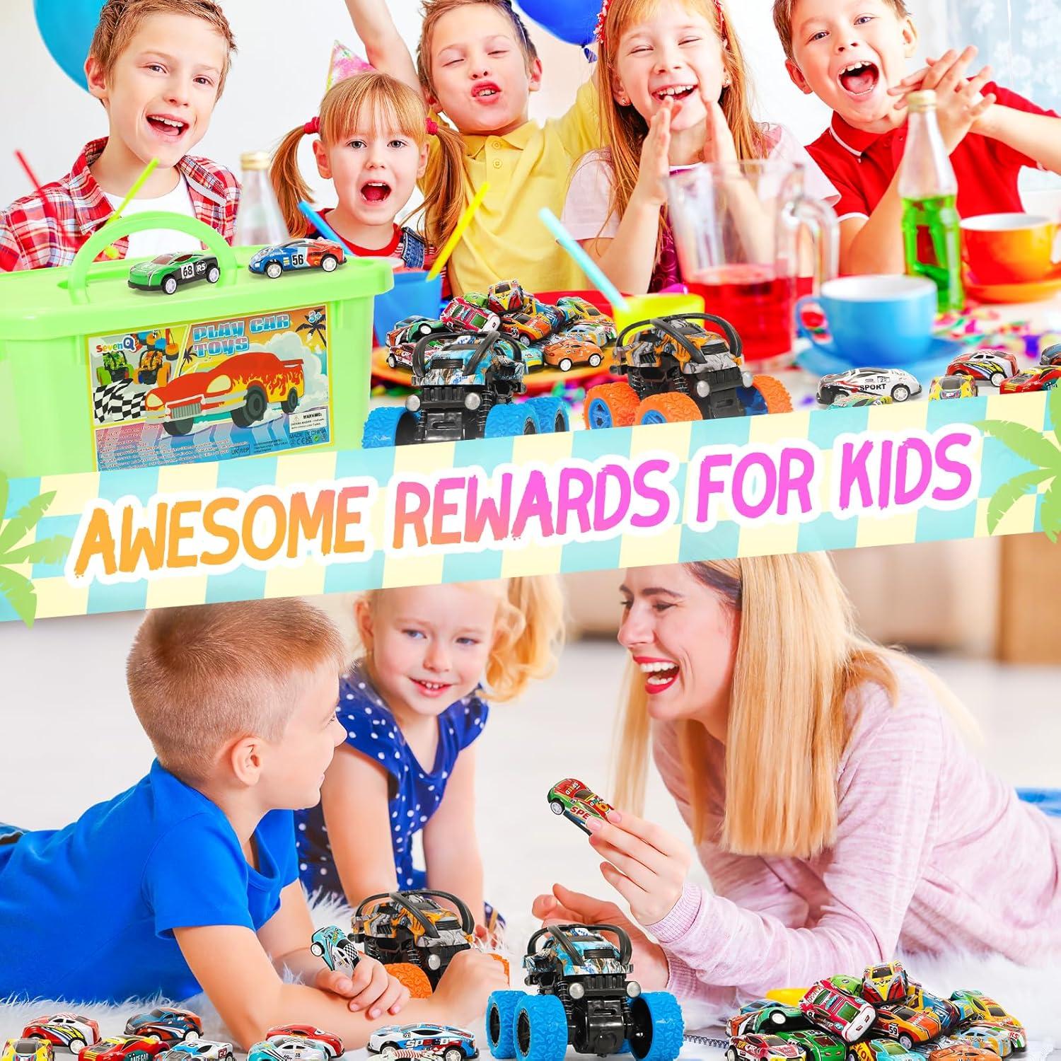 Set de Coches de Juguete SevenQ 56 Piezas para Niños