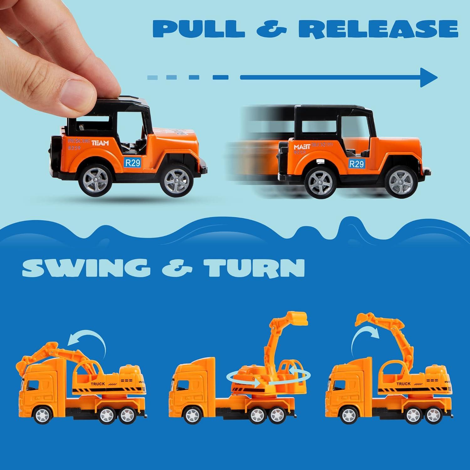 Set de 20 Coches de Metal a Fricción Joyin para Niños