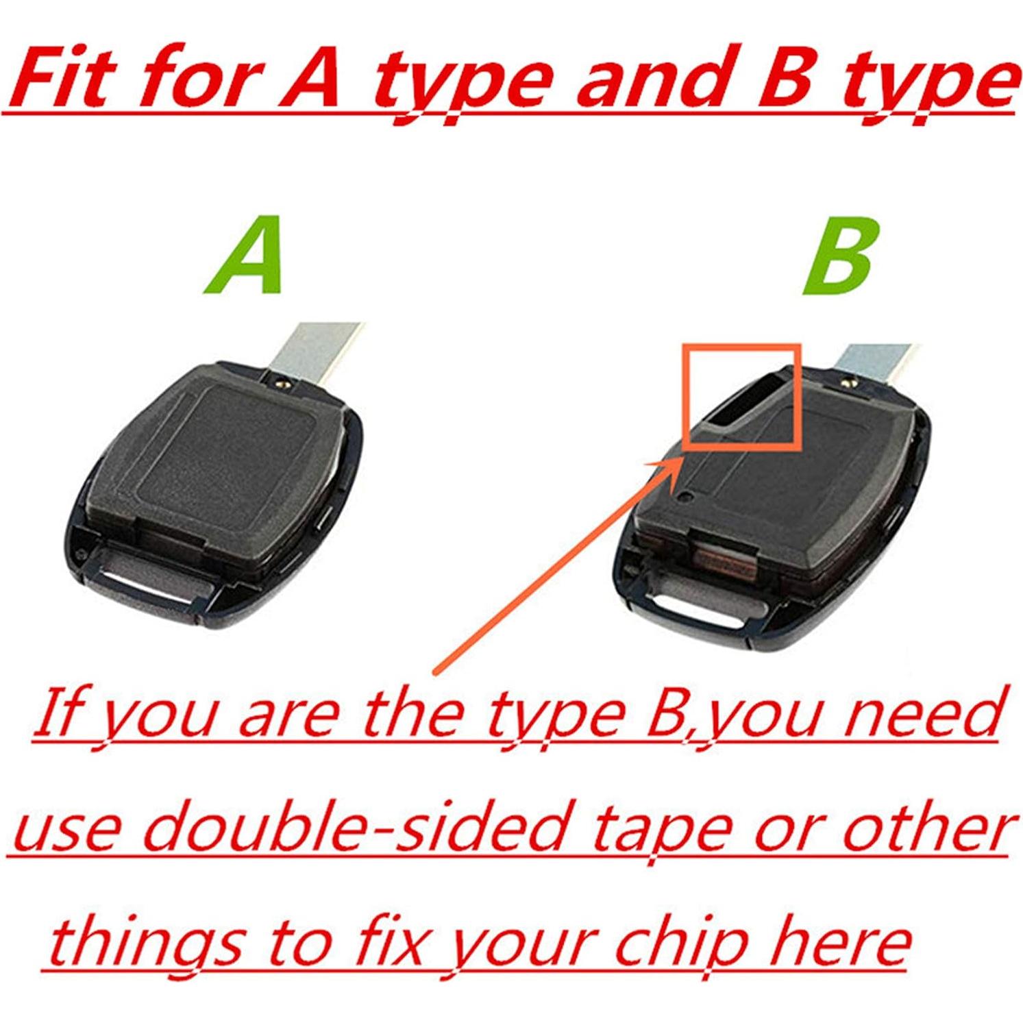 Carcasa Llave Honda 3 Botones BINOWEN Rojo y Negro