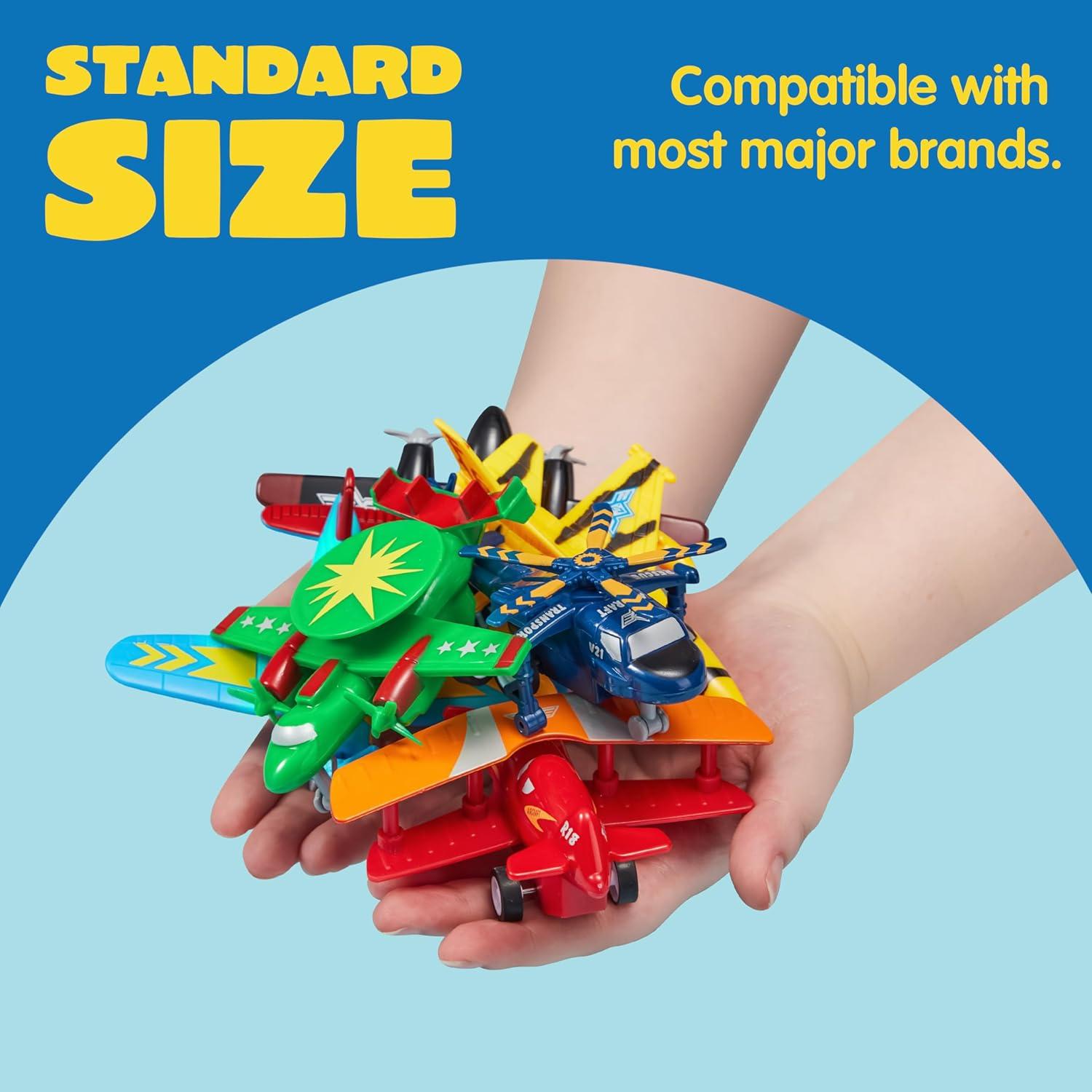 Juguetes de Aviones Retroceso Joyin 16 Piezas 11.4 cm