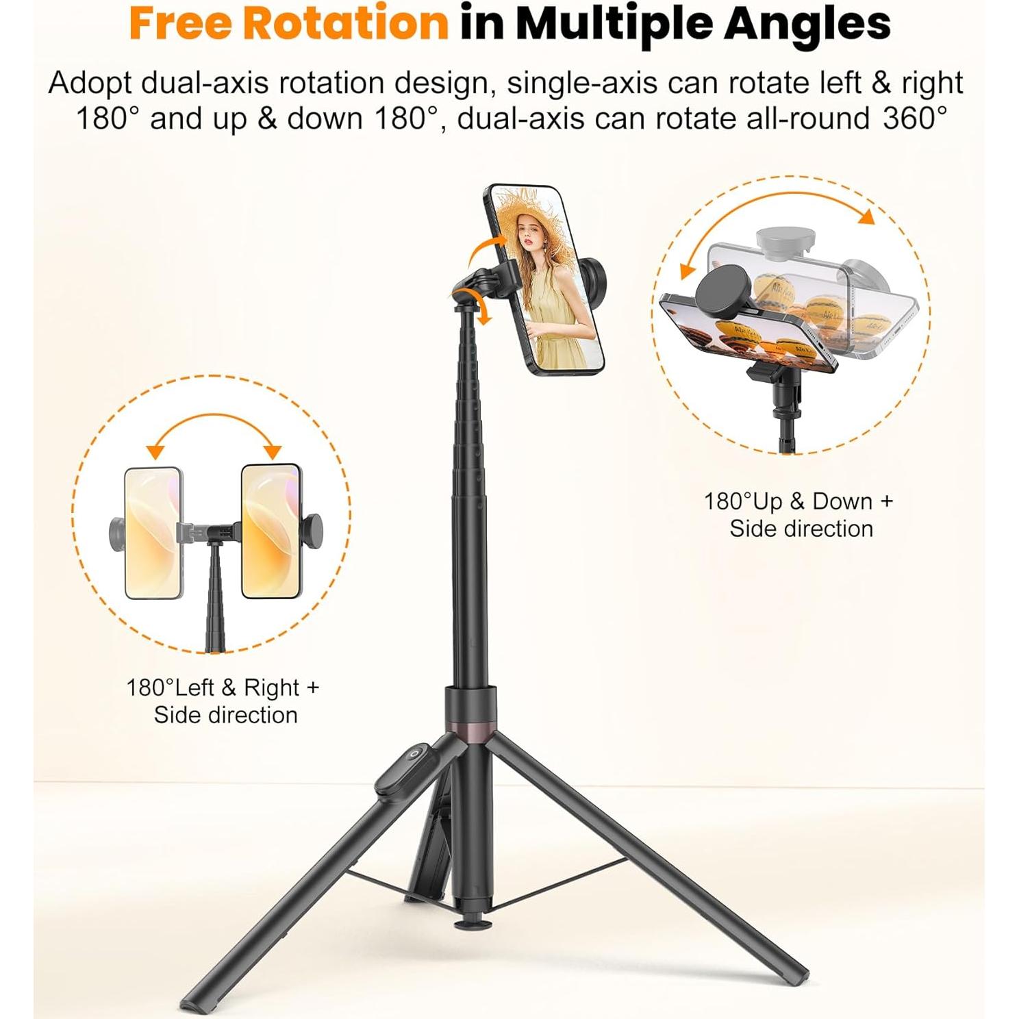 Trípode Automático TONEOF 70" (180cm) con Control Remoto Negro