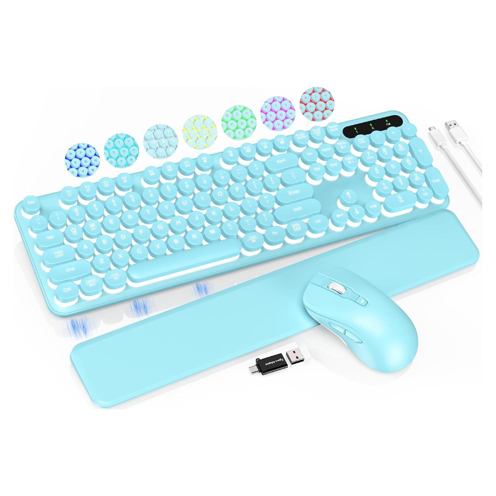 Combo Teclado y Ratón Inalámbricos Retroiluminados Trueque