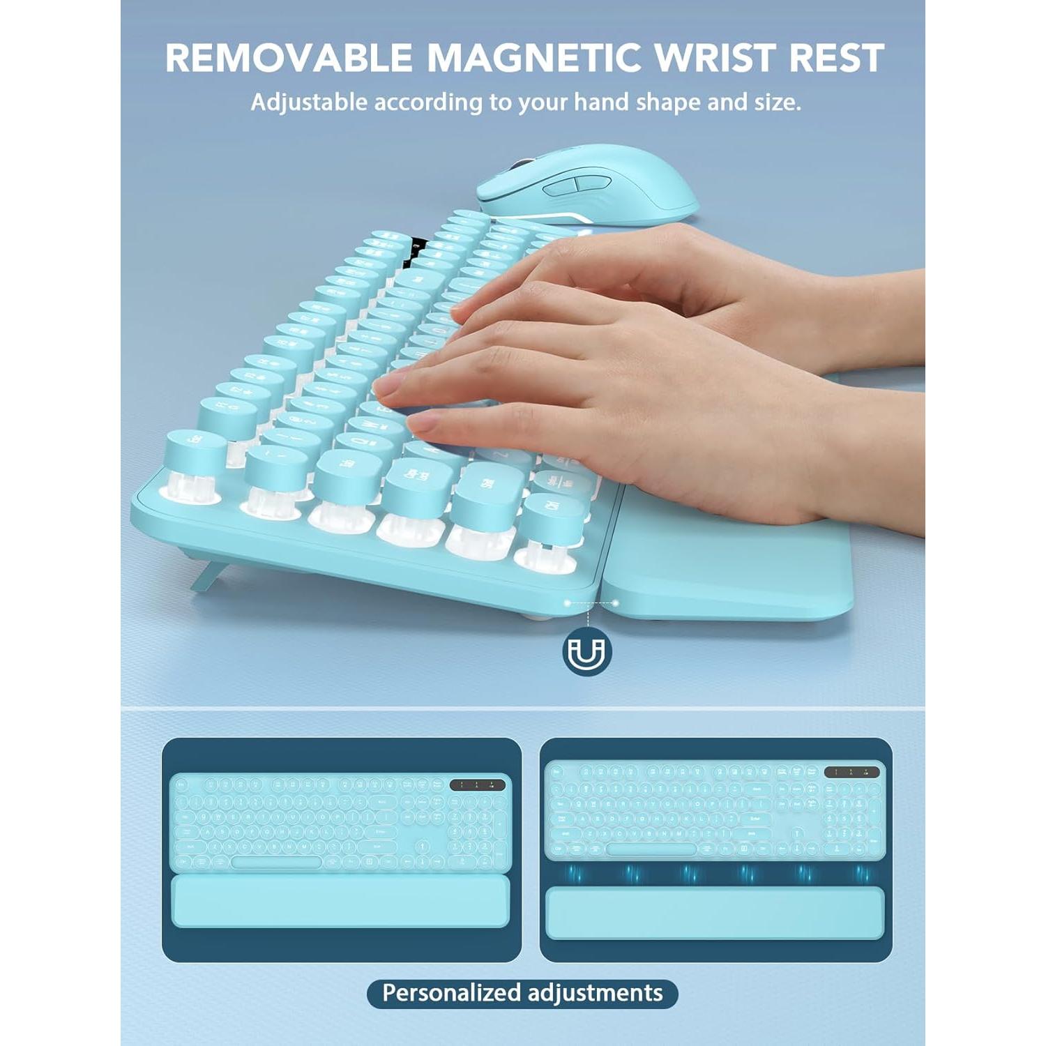 Combo Teclado y Ratón Inalámbricos Retroiluminados Trueque