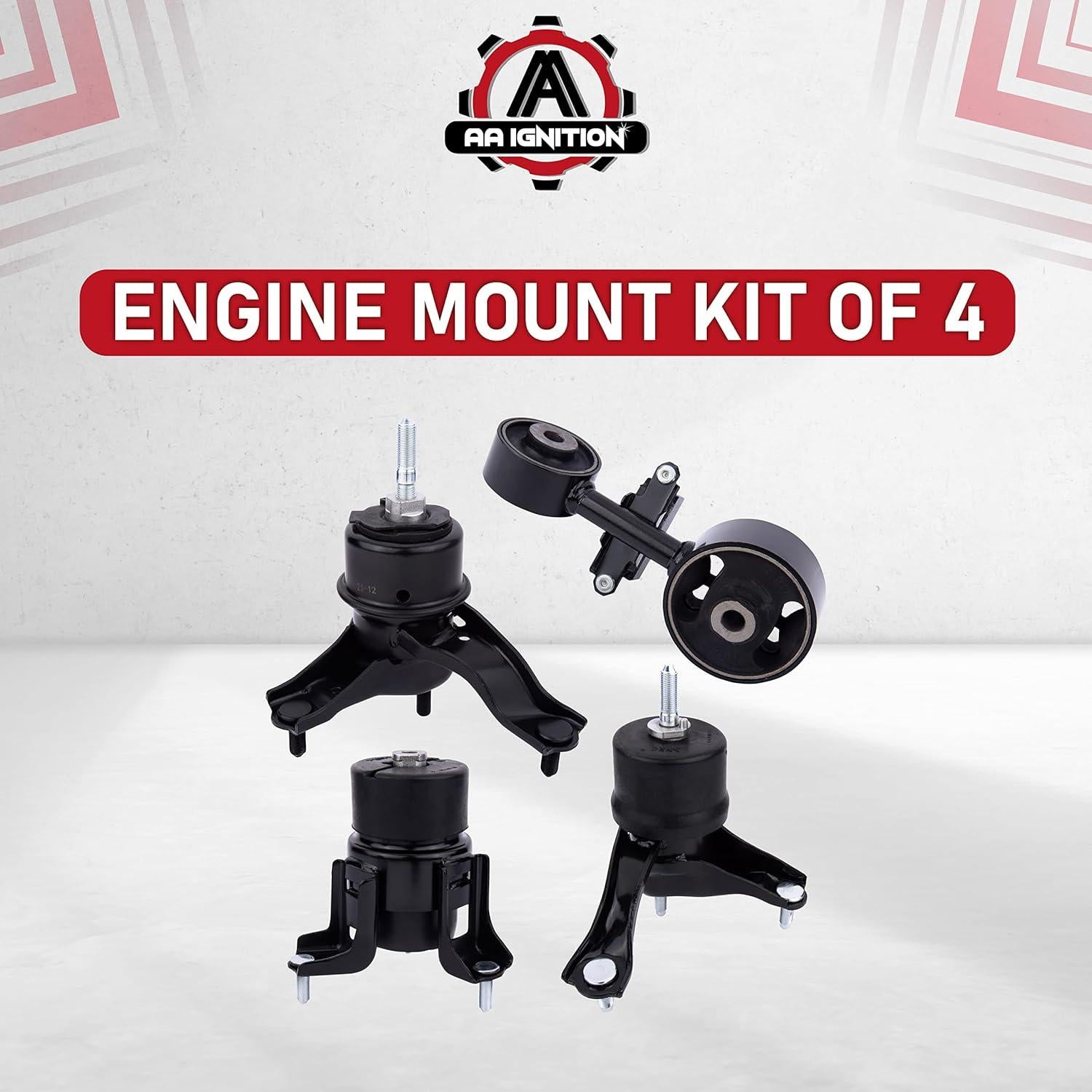 Juego de Soportes de Motor y Transmisión AA Ignition 4 Piezas - Toyota Camry 2002-2006 2.4L