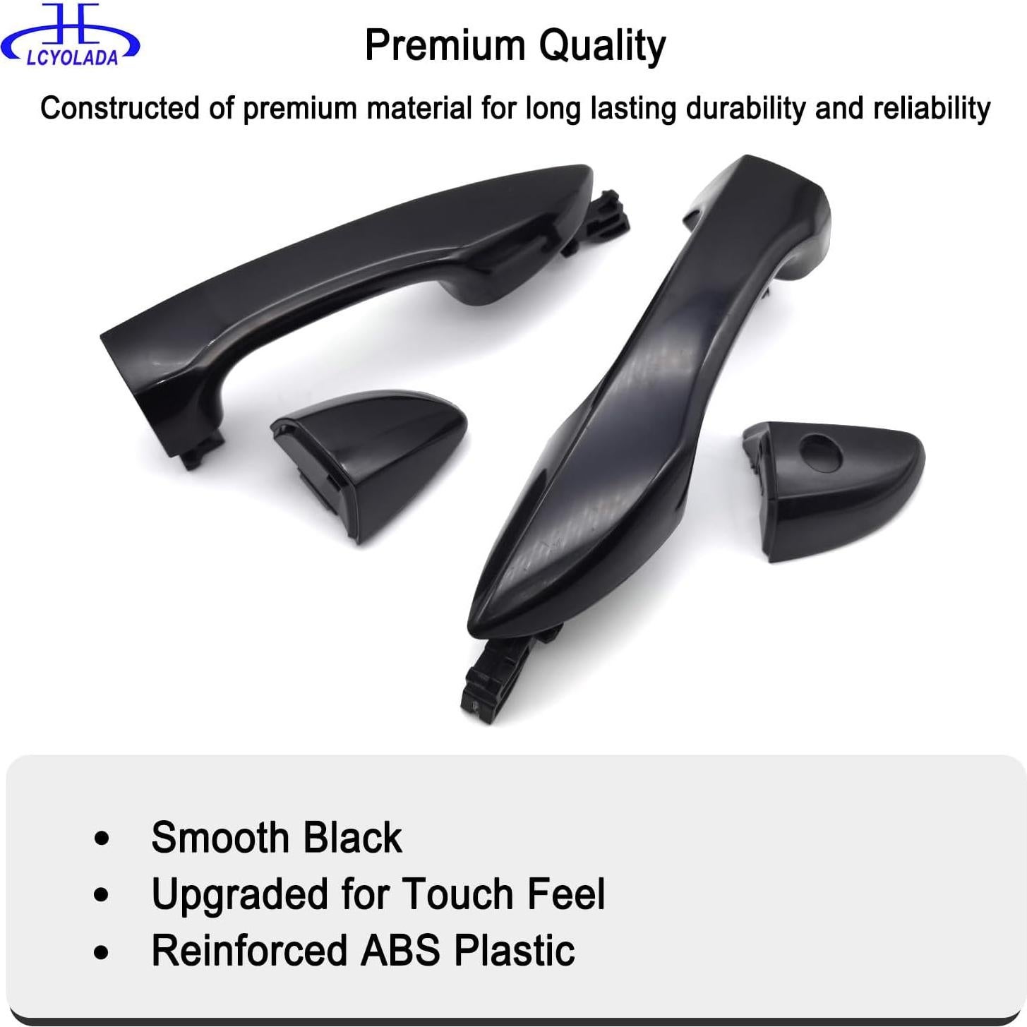 Juego de 4 Manijas de Puerta Exterior Lcyolada para Toyota Corolla 2014-2019