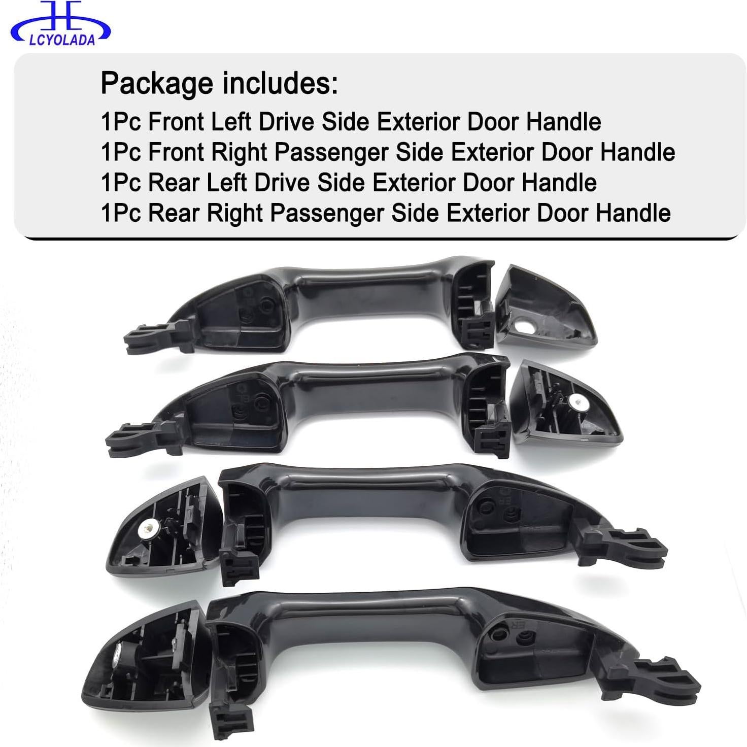 Juego de 4 Manijas de Puerta Exterior Lcyolada para Toyota Corolla 2014-2019