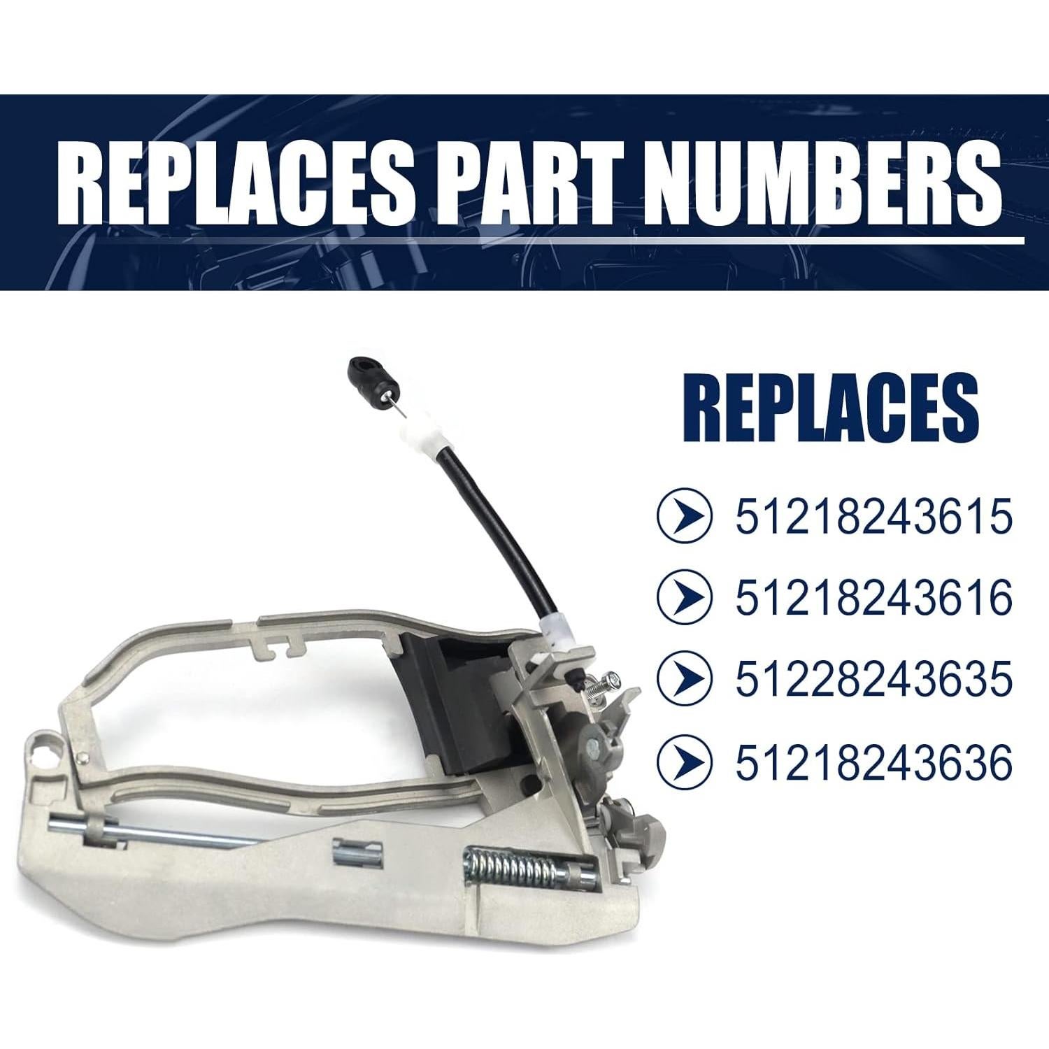 Portador de Manija de Puerta FEXON para BMW X5 2000-2006