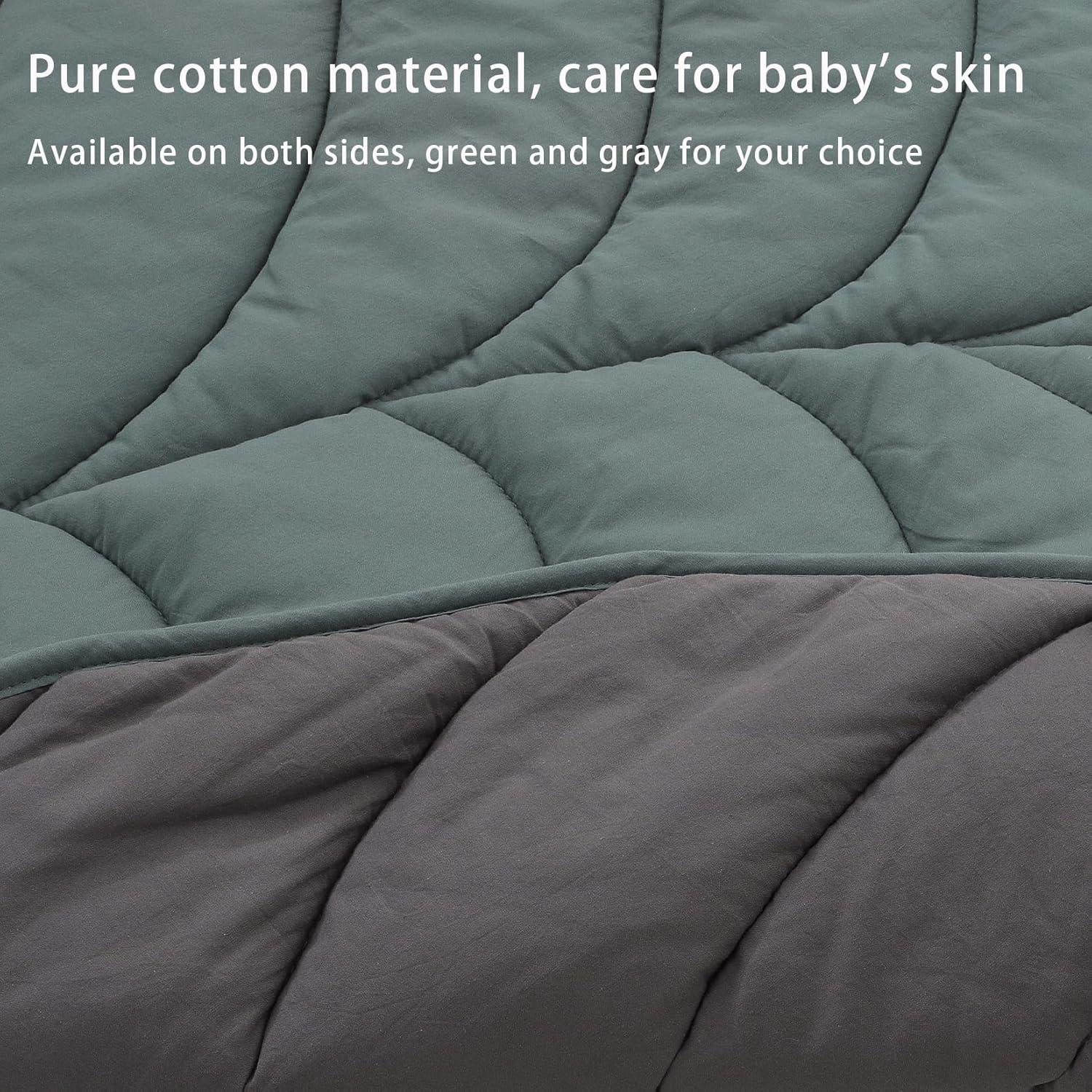 Alfombra de Algodón Letalong Hoja Verde 143x107 cm Lavable