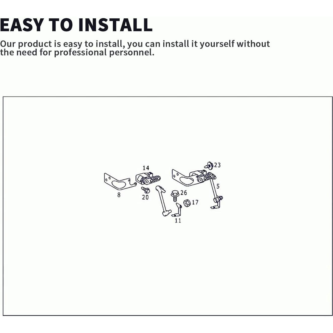 Sensor de Nivel de Altura Bomunik 2 Pcs para Mercedes-Benz