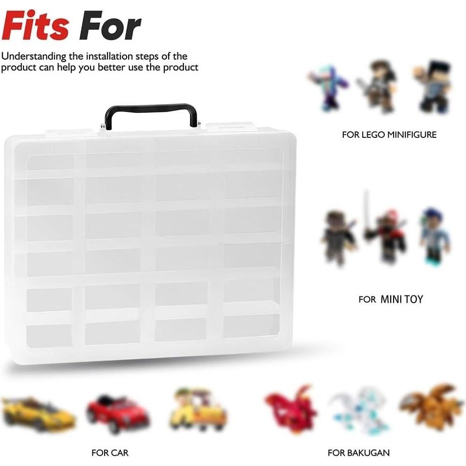 Organizador de Juguetes RHCOM Transparente 24 Compartimentos