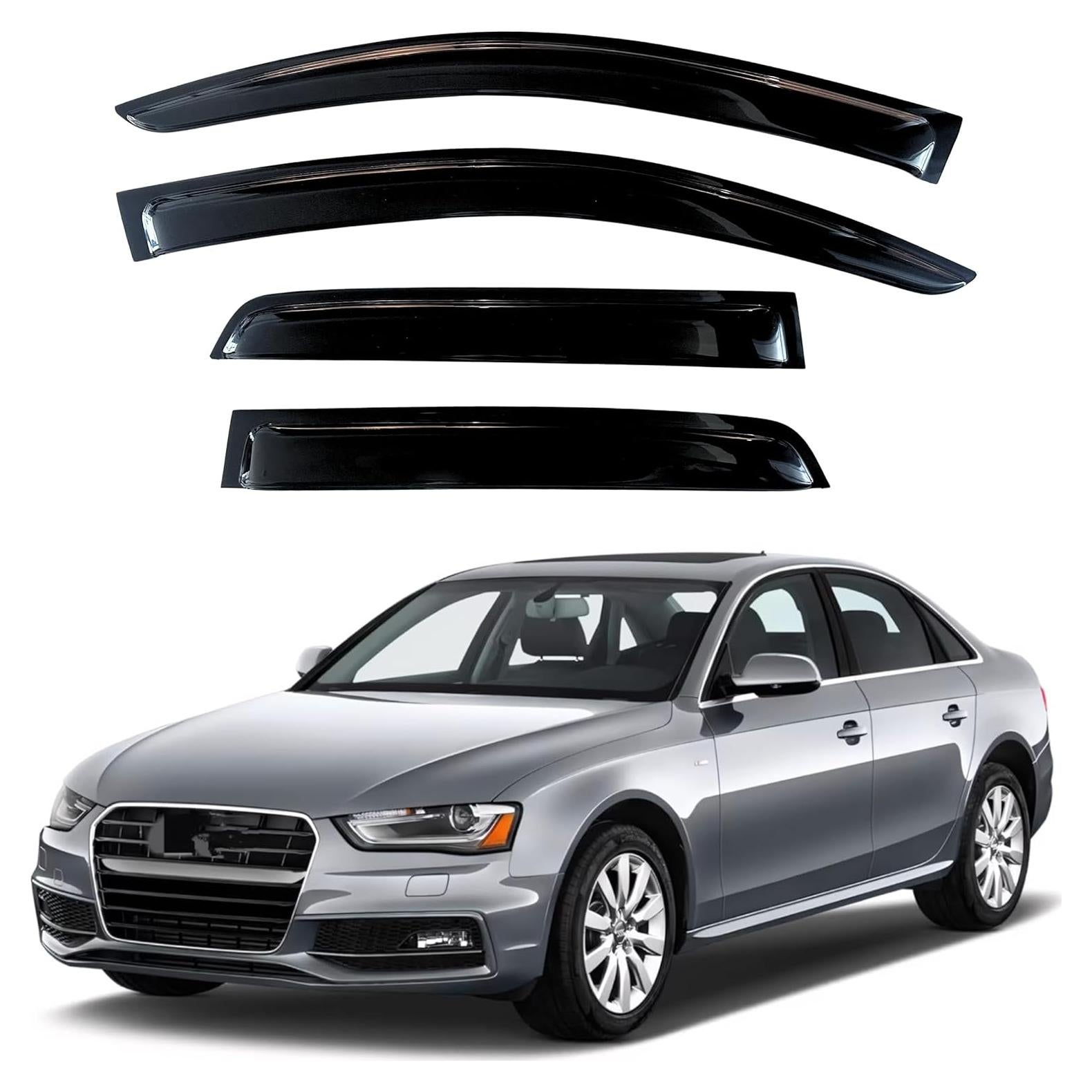 Viseras de Ventana KPY para Audi A4 Sedán 2009-2016, 4PC