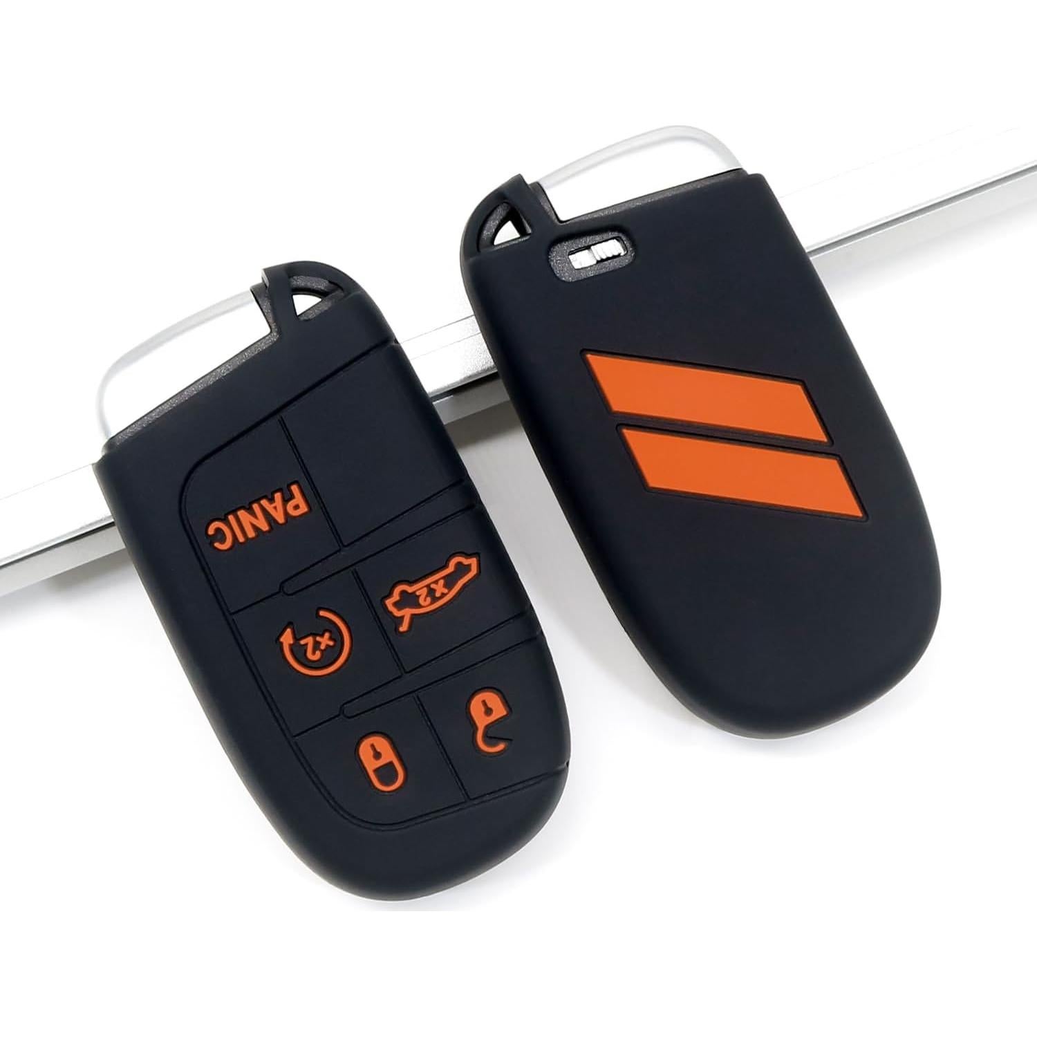 Cubierta de llavero Dodge REMOCH 5 botones Naranja 1PC