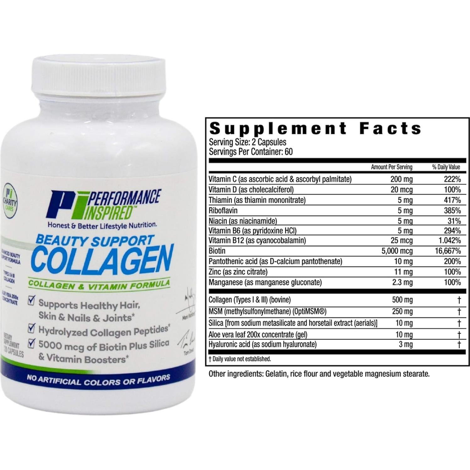 Cápsulas de Colágeno Nutrition Inspired 120 Unidades 500mg